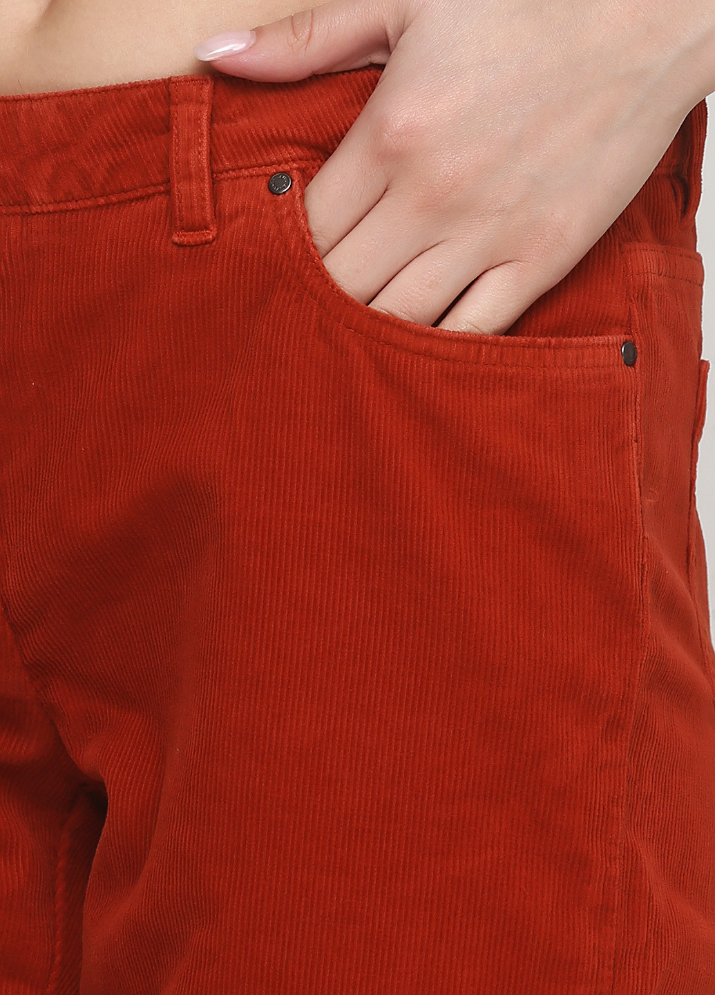 Оранжевые кэжуал демисезонные прямые брюки Cyrillus
