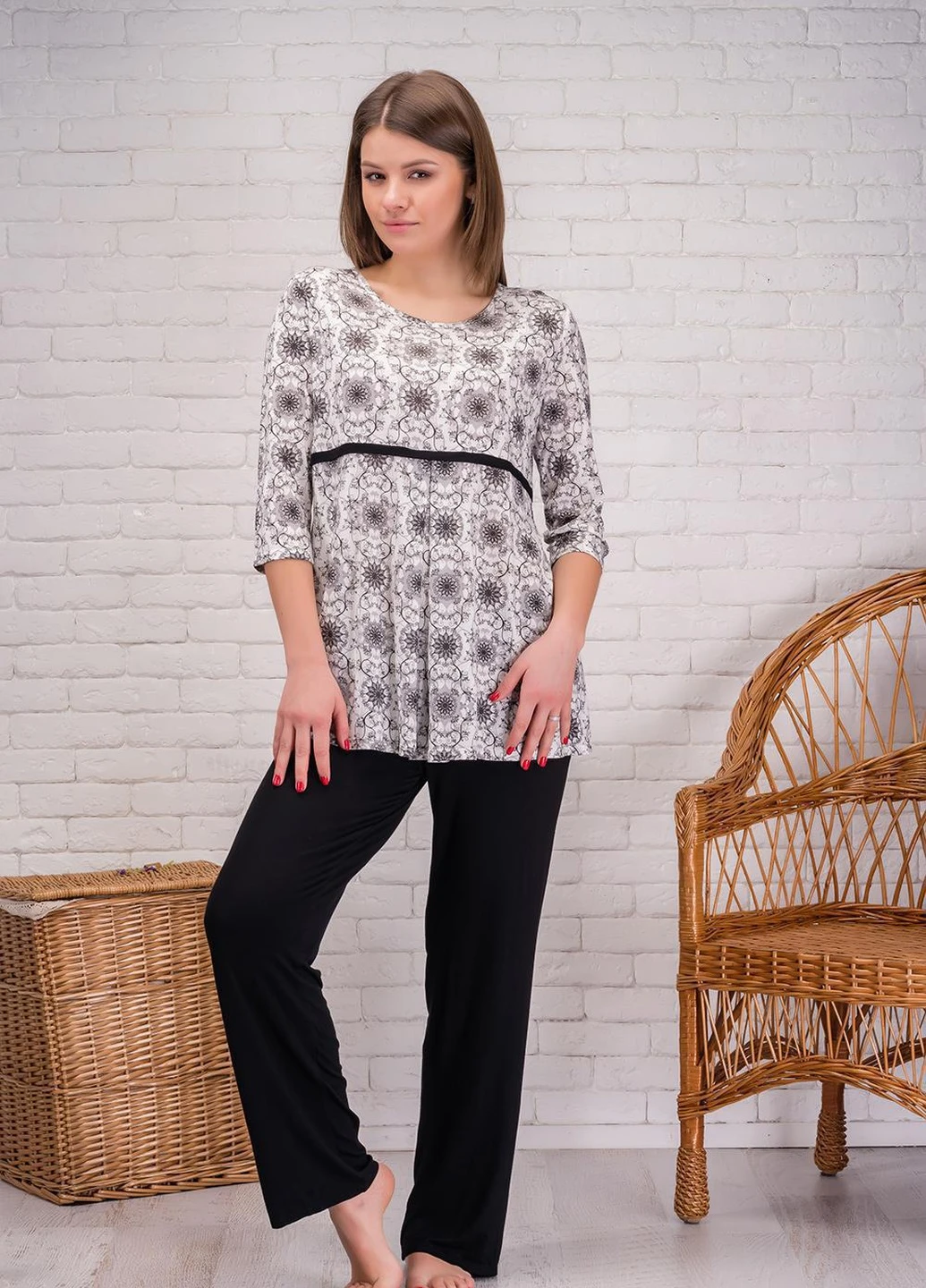 Чорна всесезон костюм жіночий домашній 4xl чорний 040-11xl Lanett