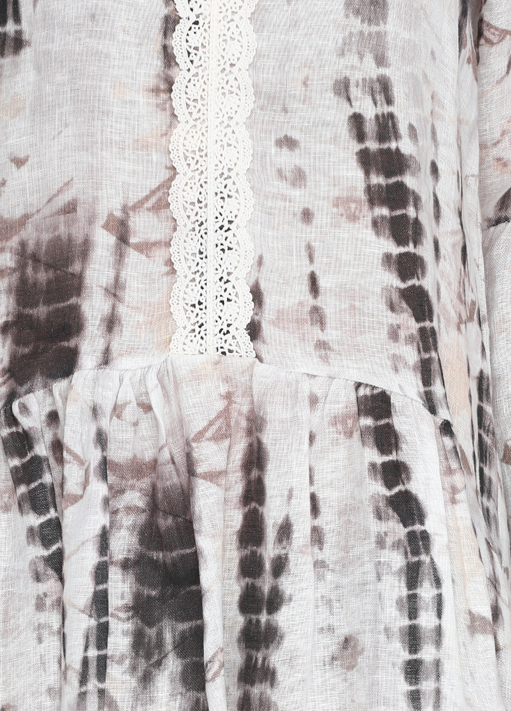 Бежевое кэжуал платье Miho's с орнаментом