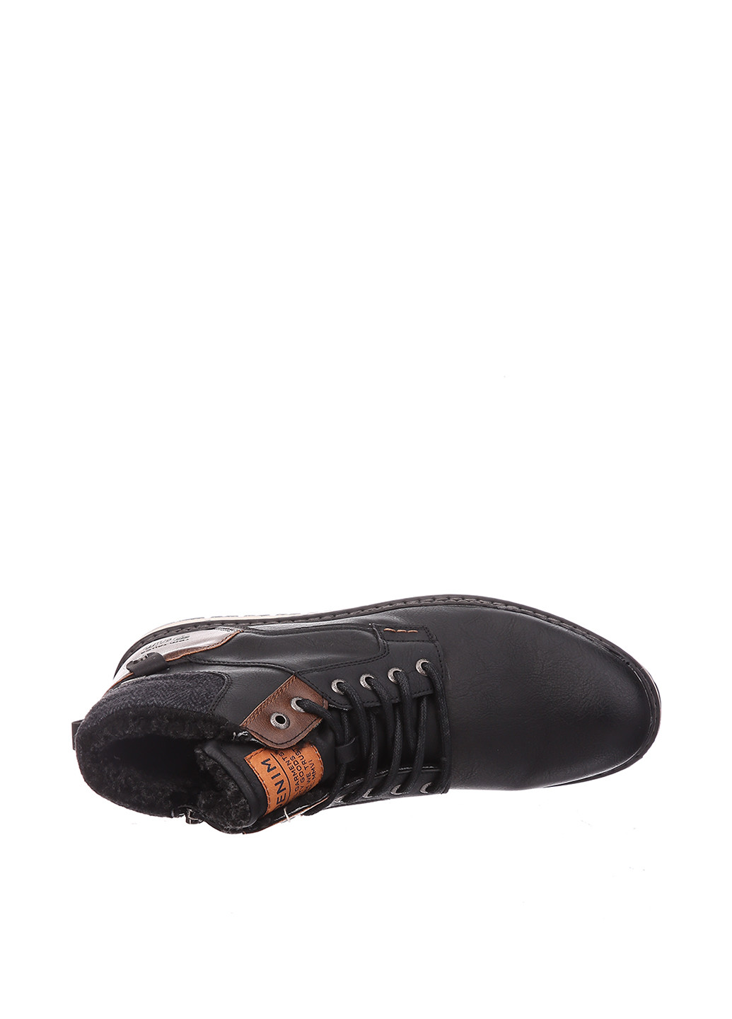 Черные зимние ботинки тимберленды Tom Tailor