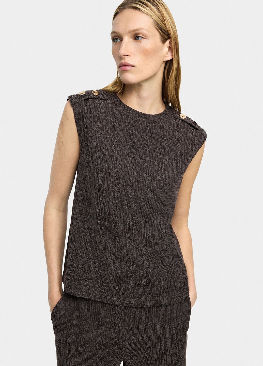 Коричневая блуза Parfois