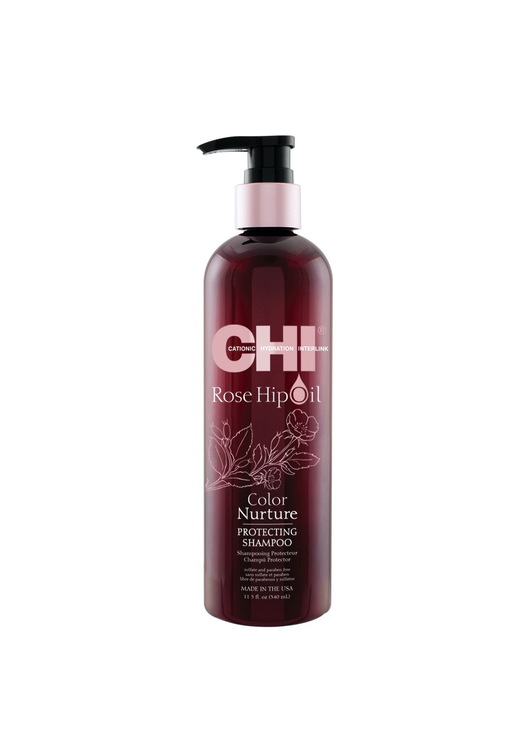 Захисний шампунь для фарбованого волосся Rose Hip Oil Protecting Shampoo 340 мл CHI (209565980)