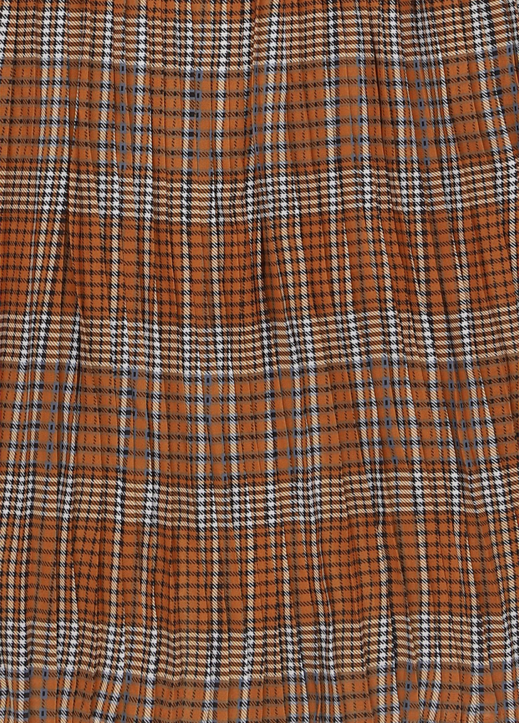 Коричневая кэжуал в клетку юбка Unique 21 а-силуэта (трапеция)