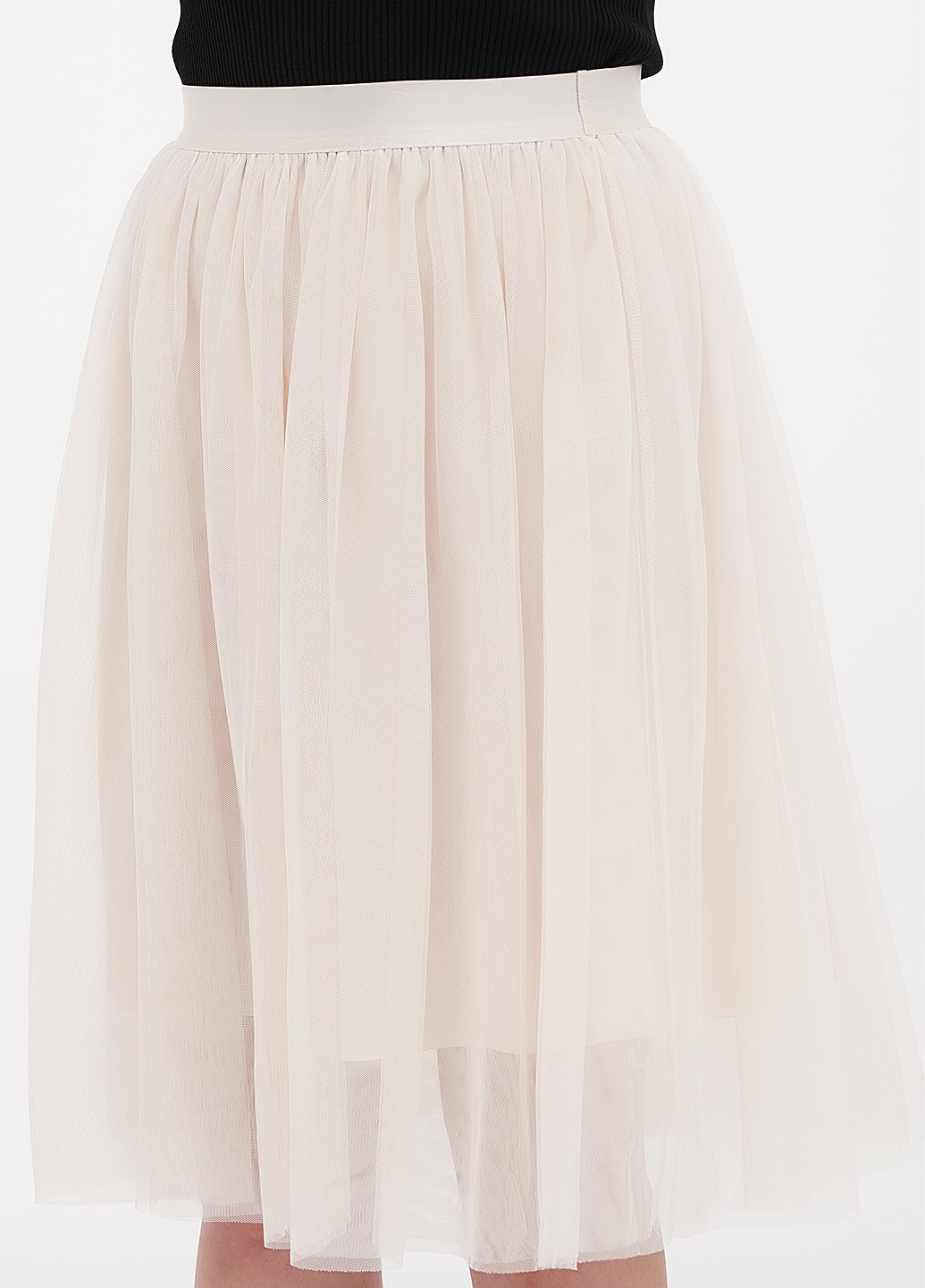Бежевая кэжуал однотонная юбка Orsay клешированная