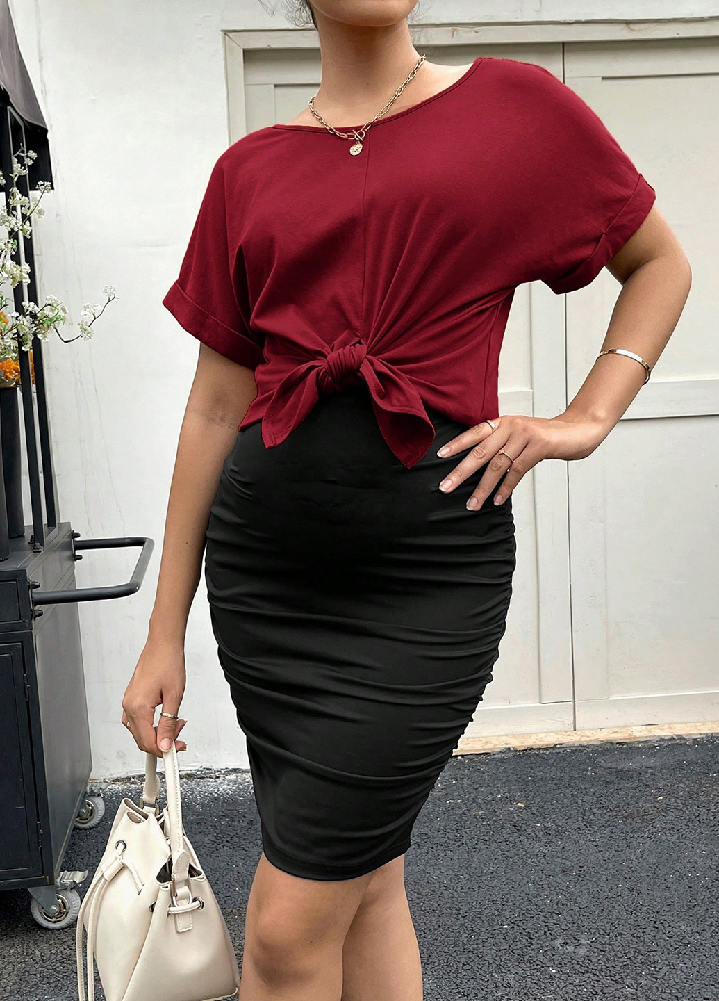 Костюм для вагітних (топ, спідниця) SHEIN (316157850)