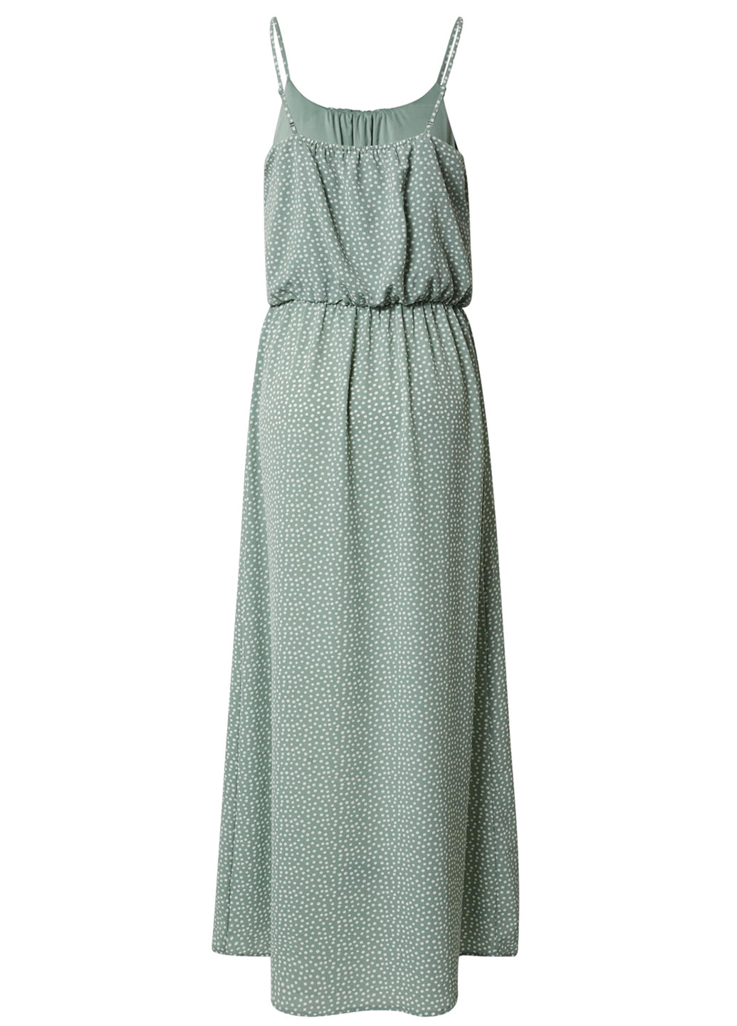 Сіро-зелена кежуал сукня Only в горошок