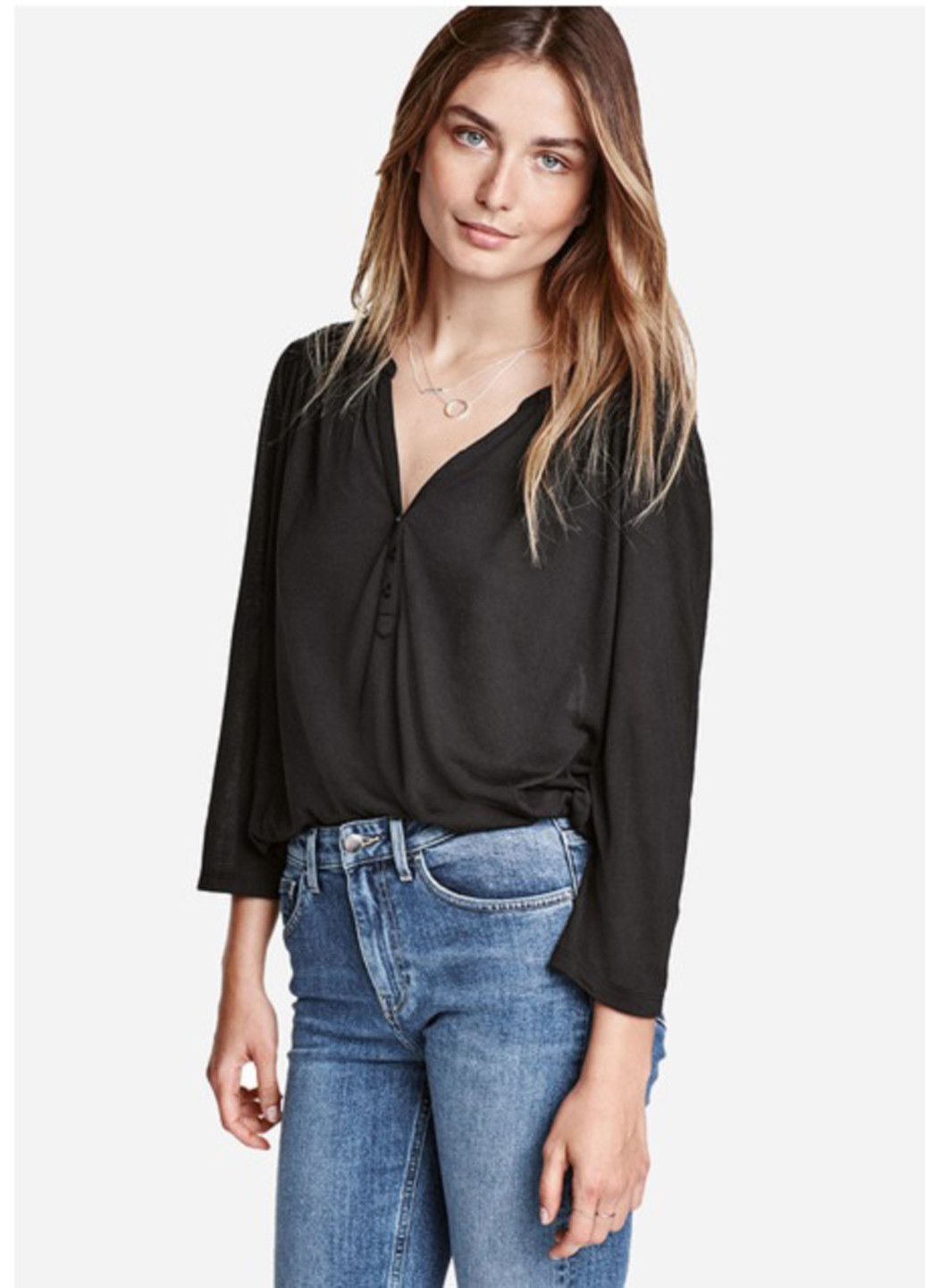 Чорна блуза H&M