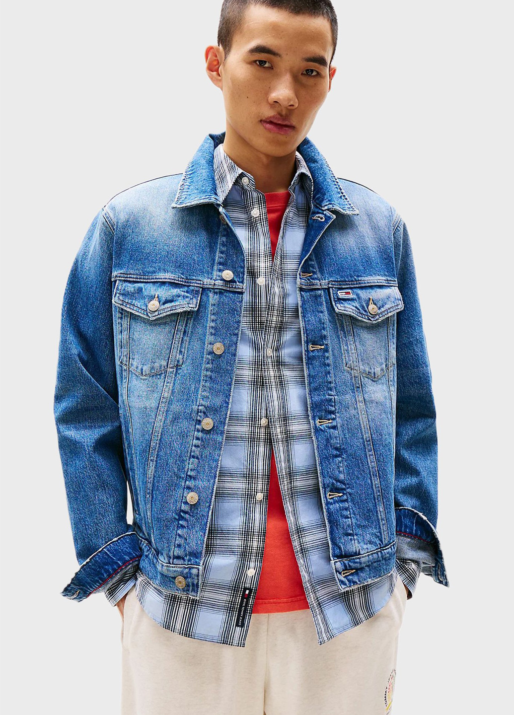 Синяя демисезонная куртка Tommy Jeans