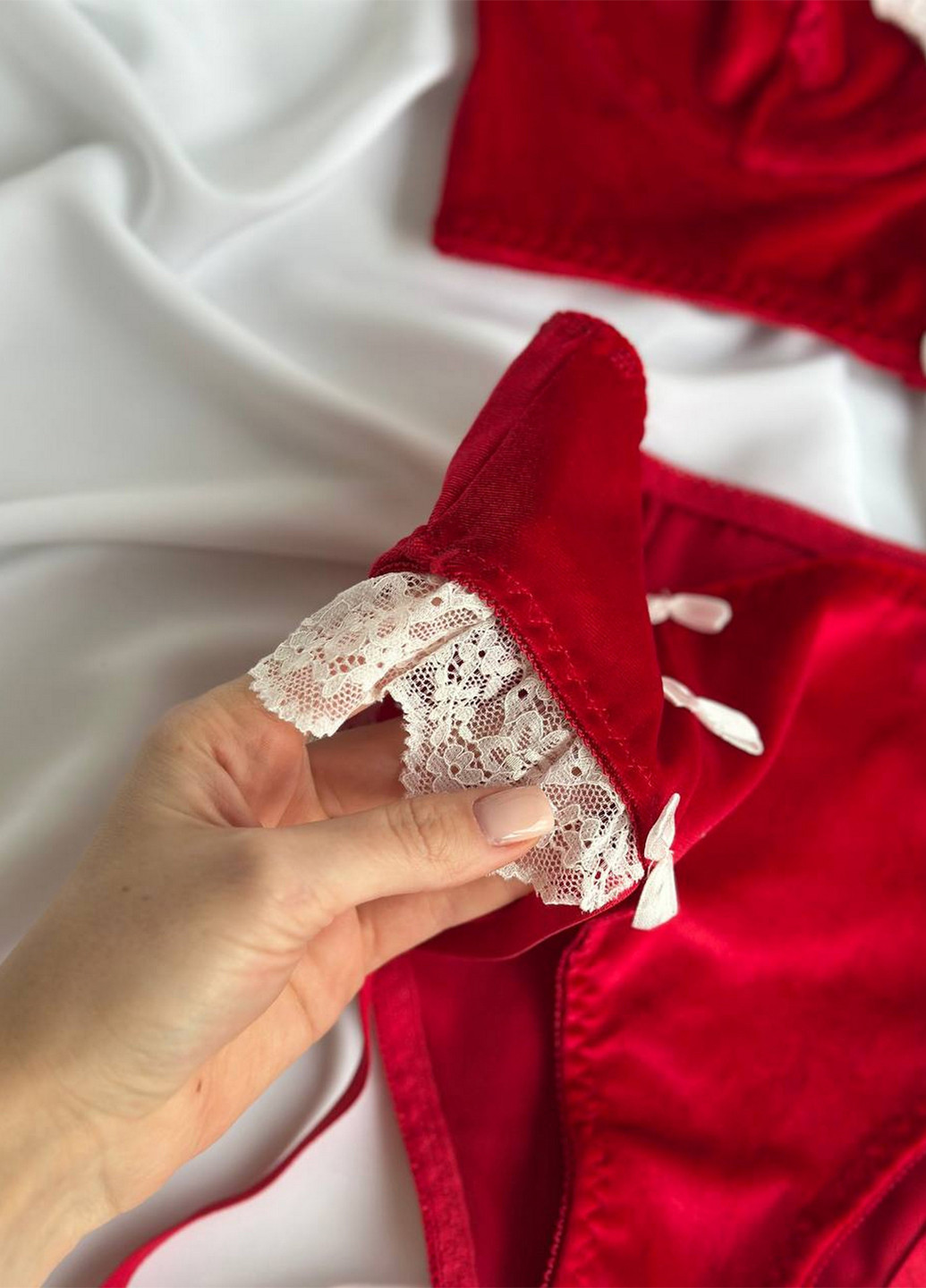 Червоний демісезонний комплект (бюстгальтер, трусики) NOVA VEGA