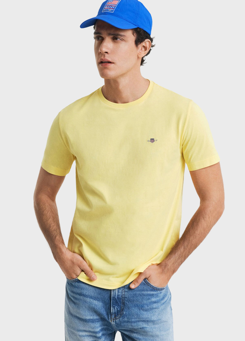 Желтая футболка Gant