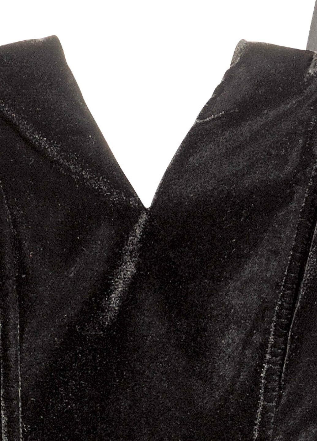 Черное коктейльное, кэжуал платье H&M однотонное