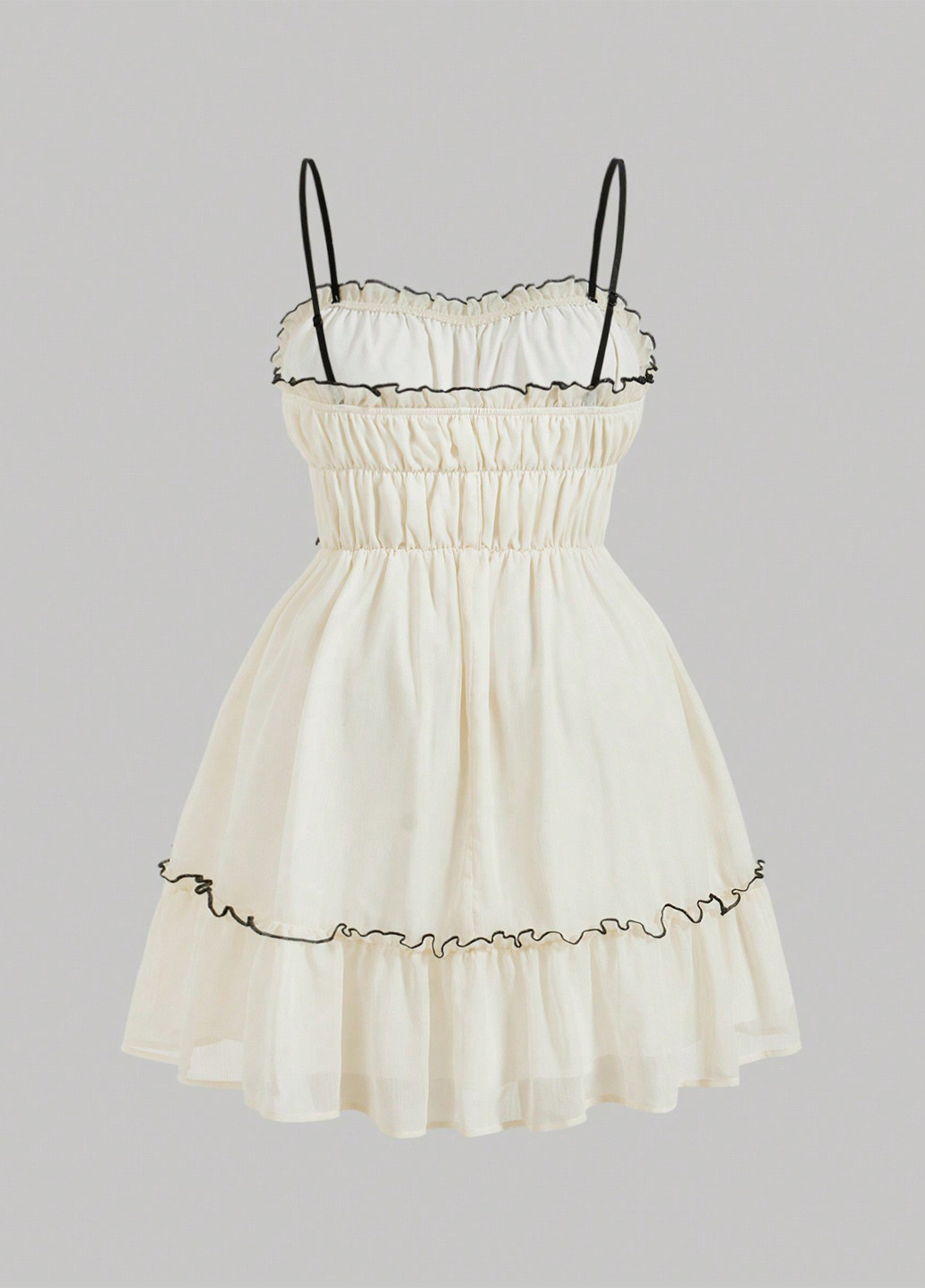 Молочна святковий, кежуал сукня а-силует, бебі долл SHEIN однотонна