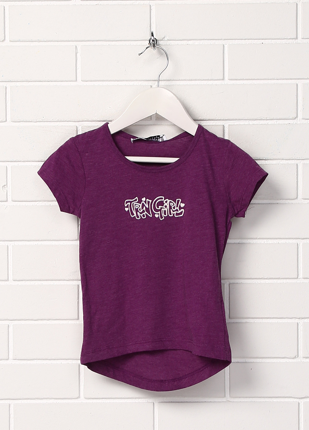 Фиолетовая летняя футболка с коротким рукавом Terranova