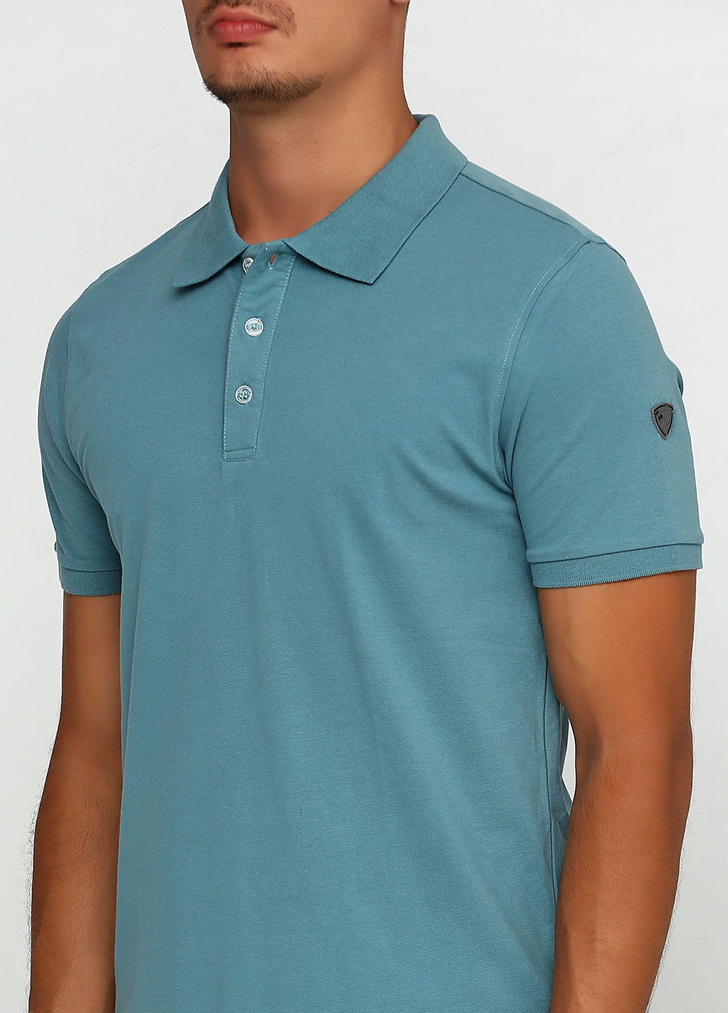 Голубой футболка-поло для мужчин Northland однотонная