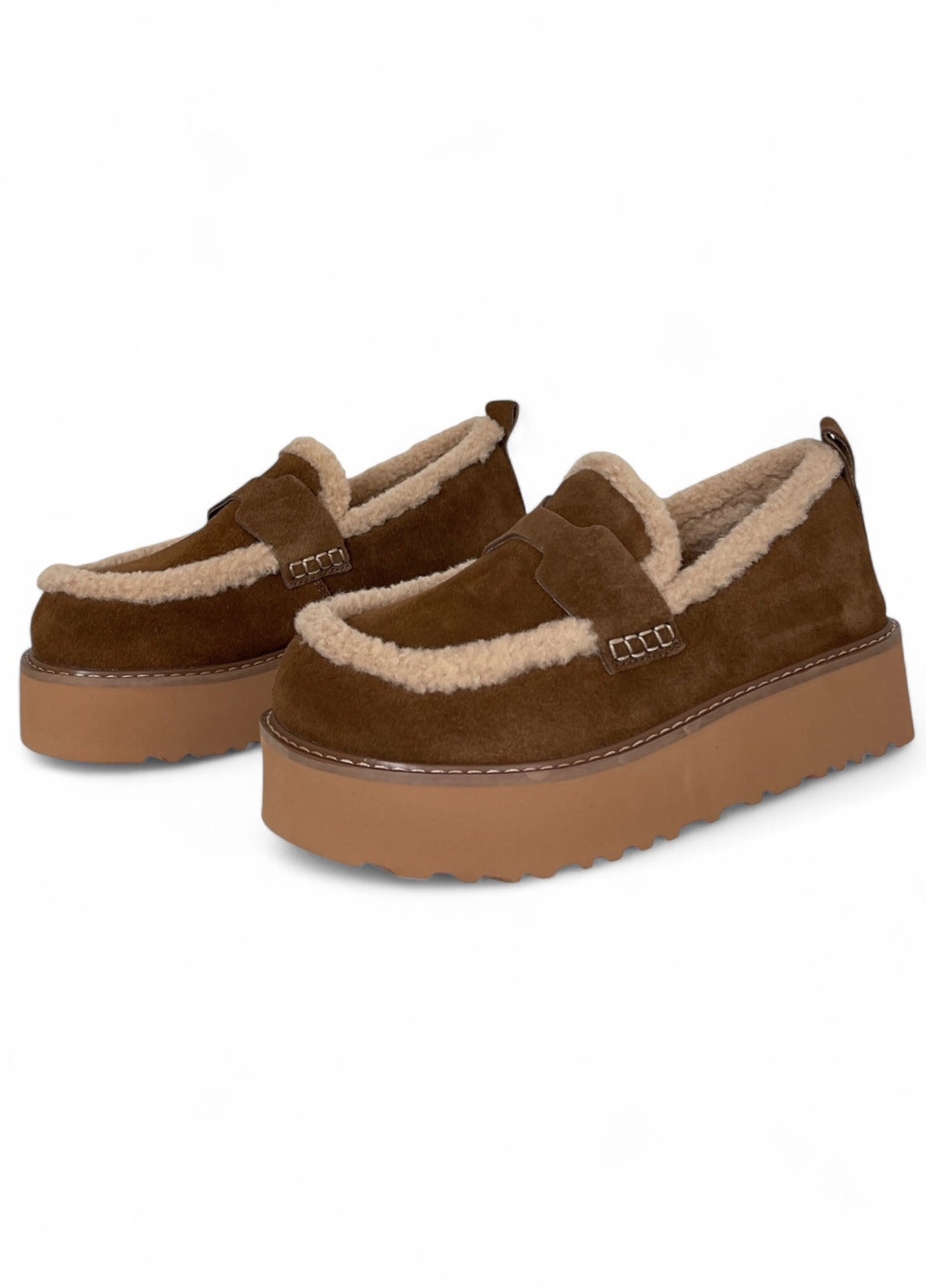 ALLSY Туфлі коричневий з натуральна замша, китай — зима (364162987)