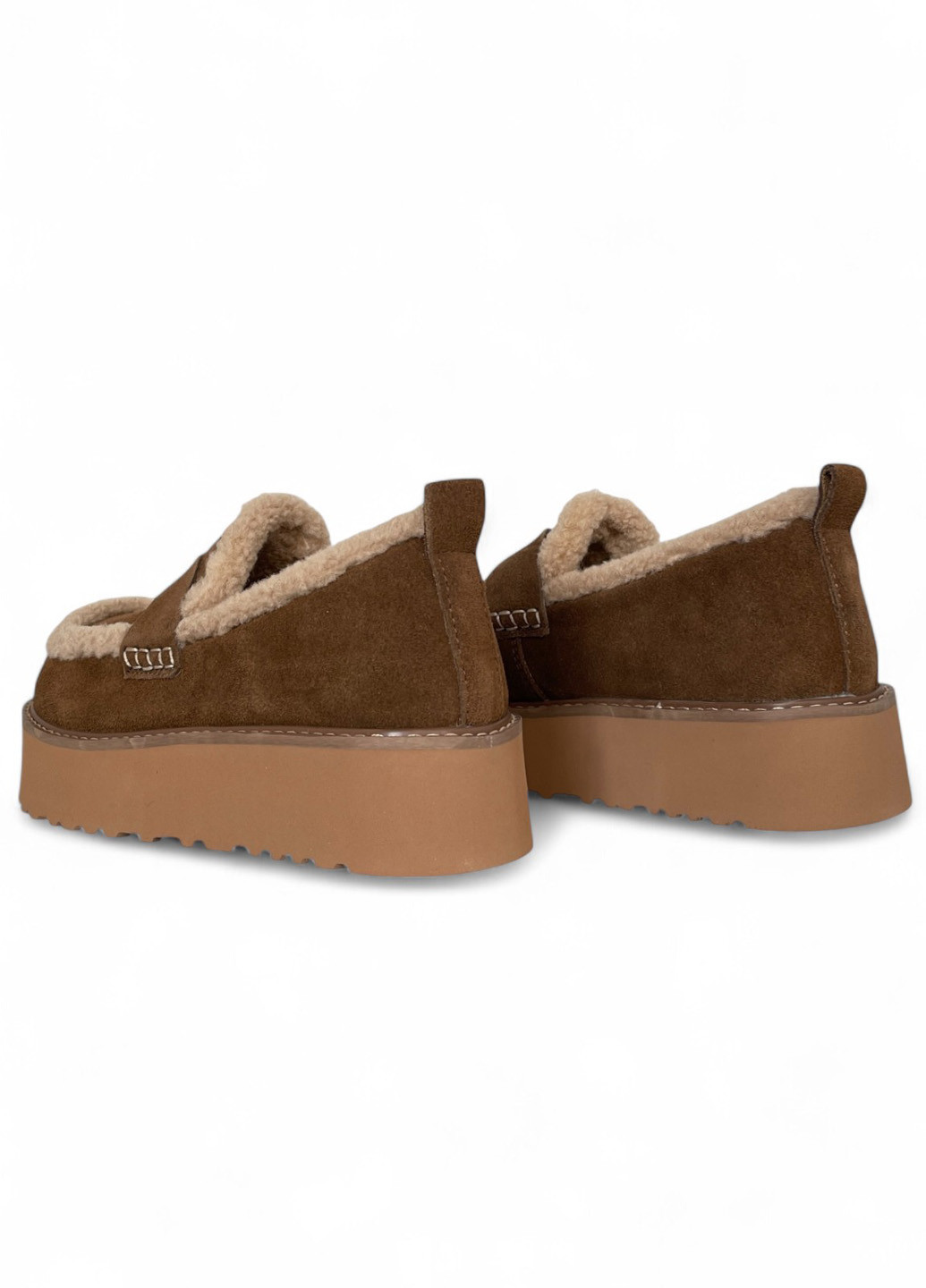 ALLSY Туфлі коричневий з натуральна замша, китай — зима (364162987)