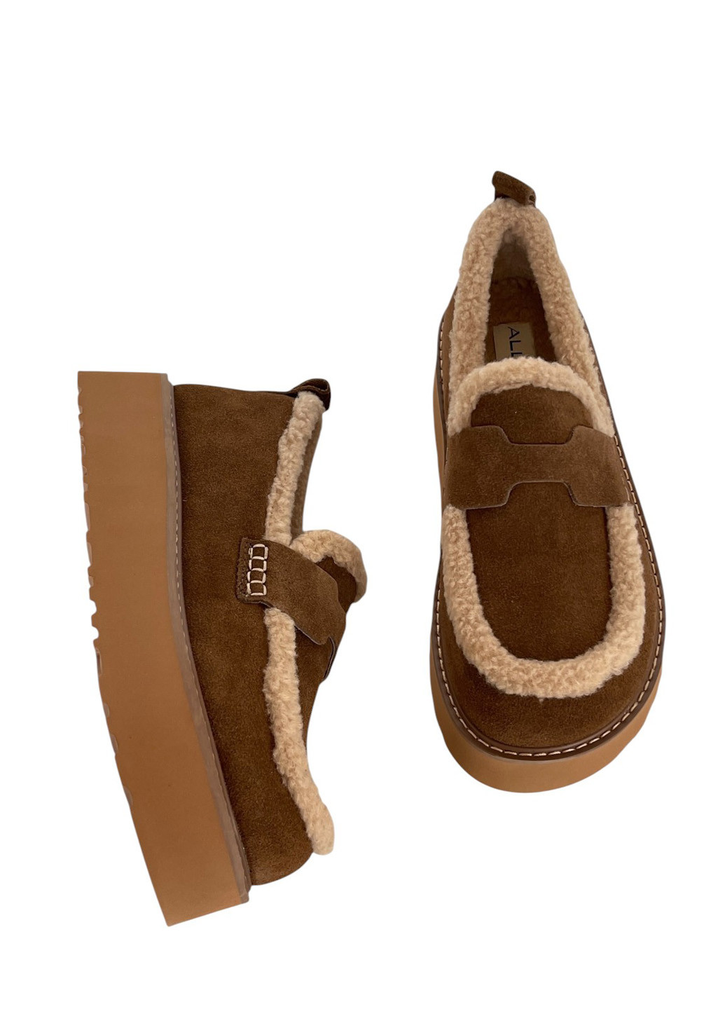ALLSY Туфлі коричневий з натуральна замша, китай — зима (364162987)