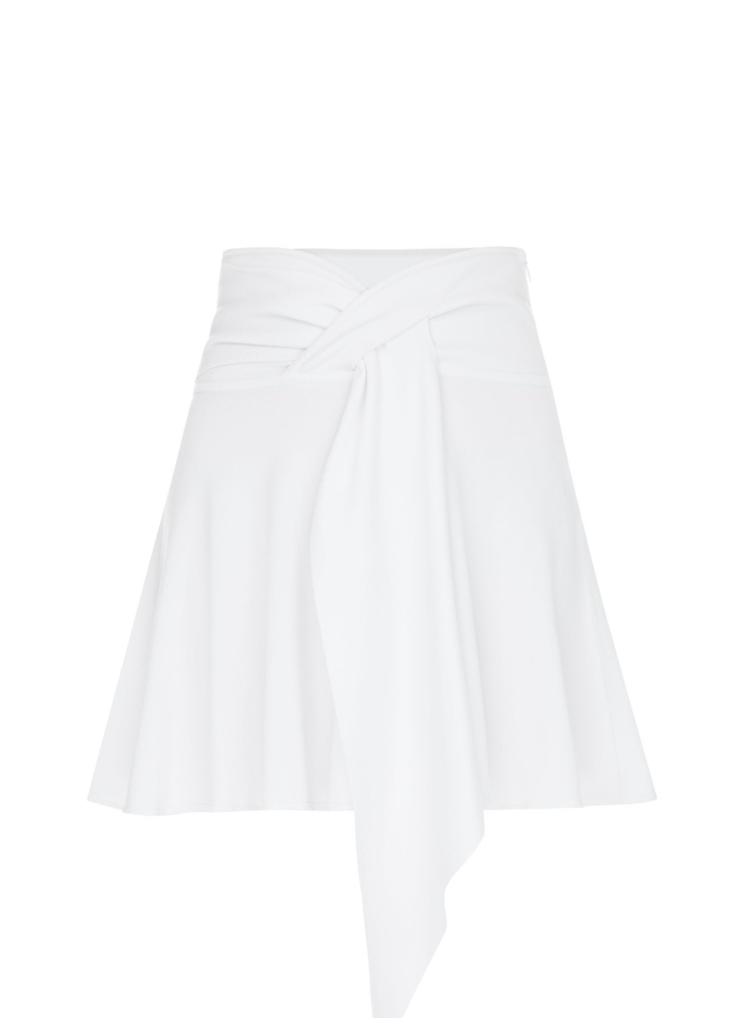 Белая кэжуал однотонная юбка Dafna May