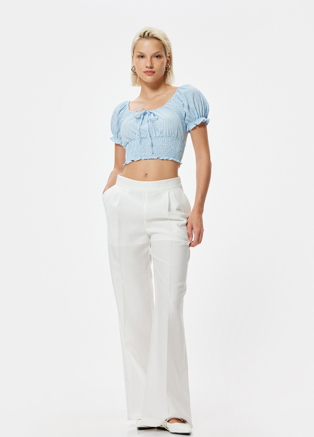 Голубая блузка KOTON