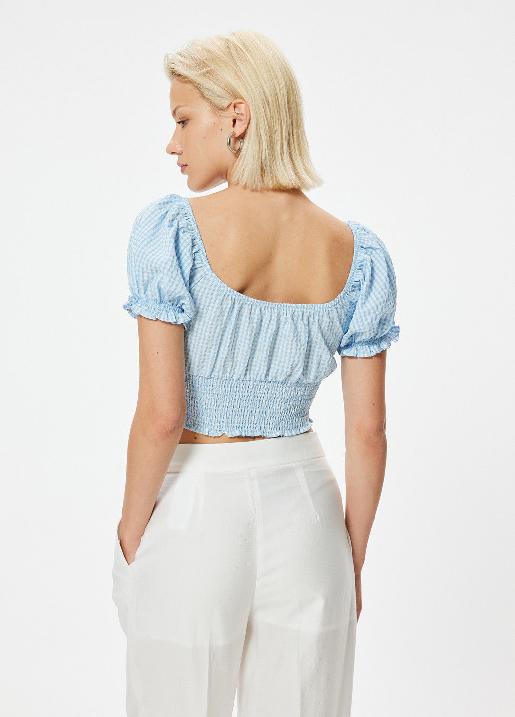 Голубая блузка KOTON