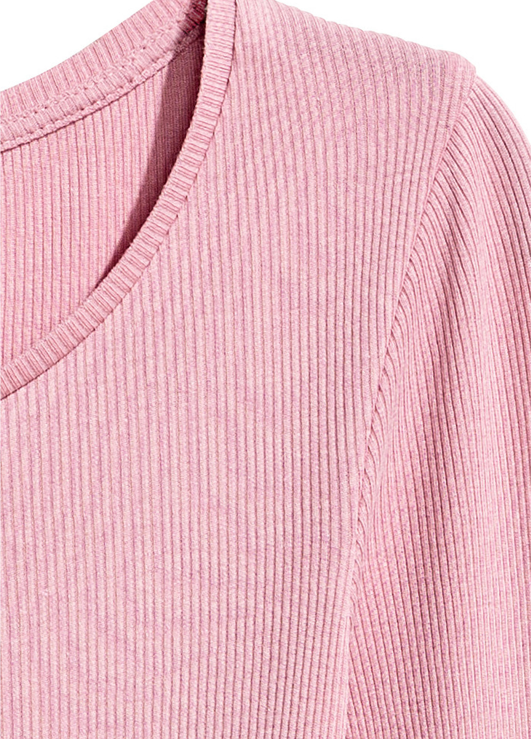 Розовый демисезонный кэжуал лонгслив H&M