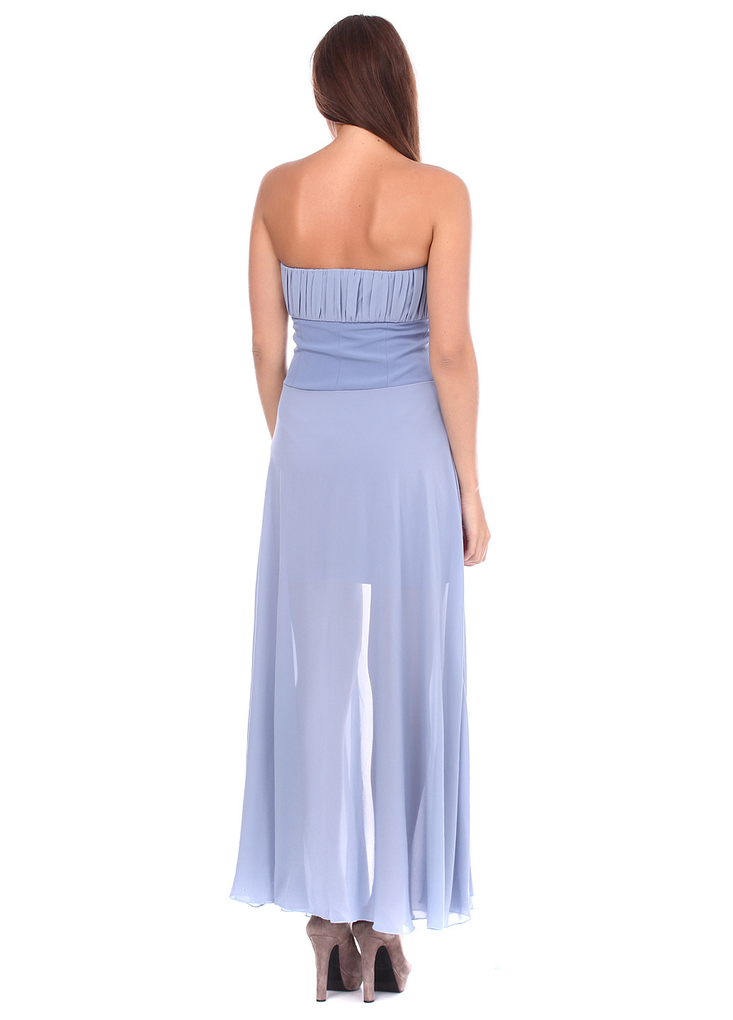 Блакитна коктейльна сукня Tuwe однотонна