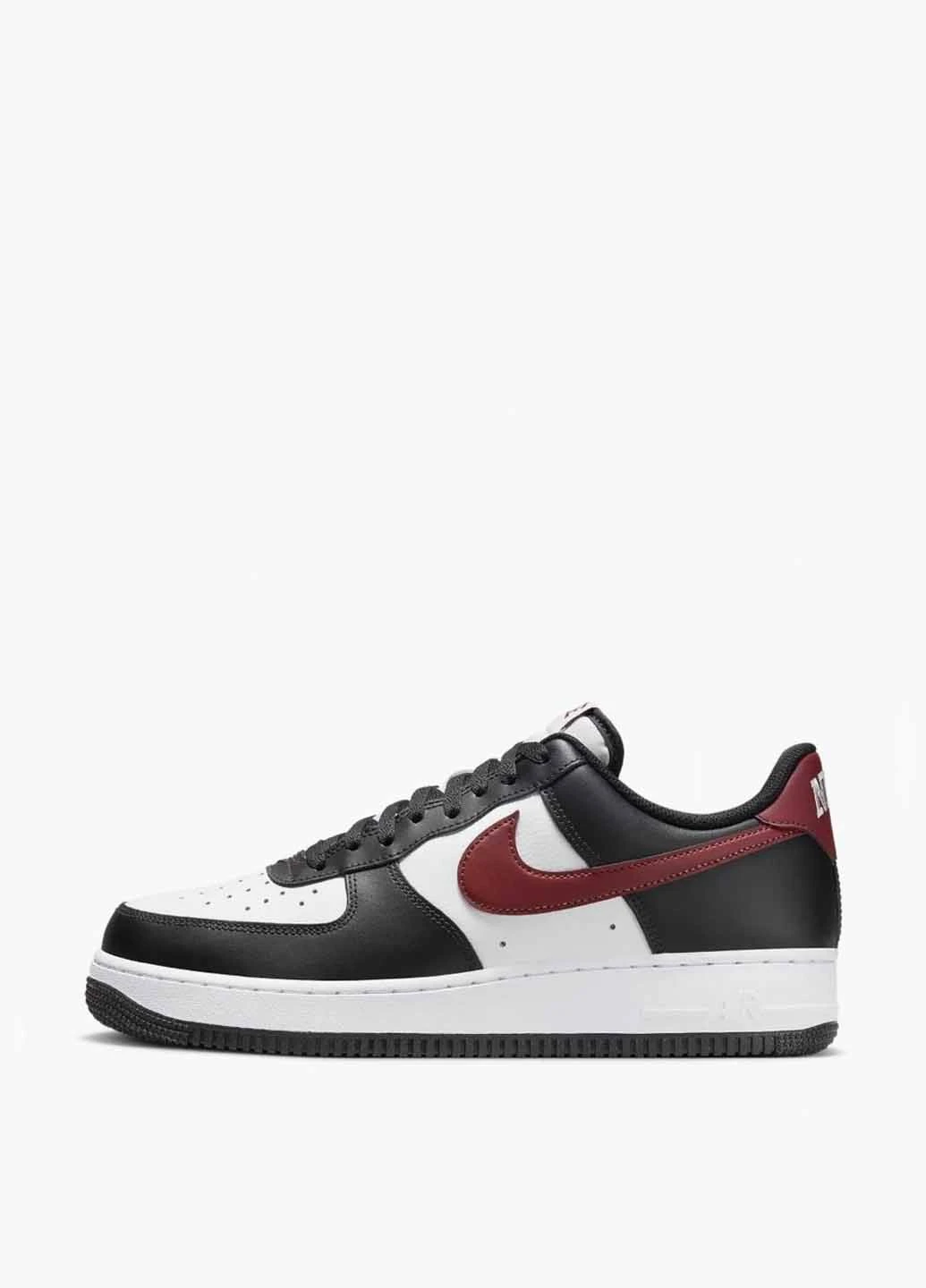Чорно-білі кросівки fz4615-001 демісезон Nike Air Force 1 Low Black Red