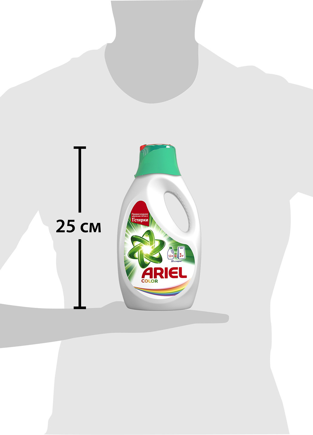 Жидкое средство для стирки Color, 1,3л л Ariel (44354423)