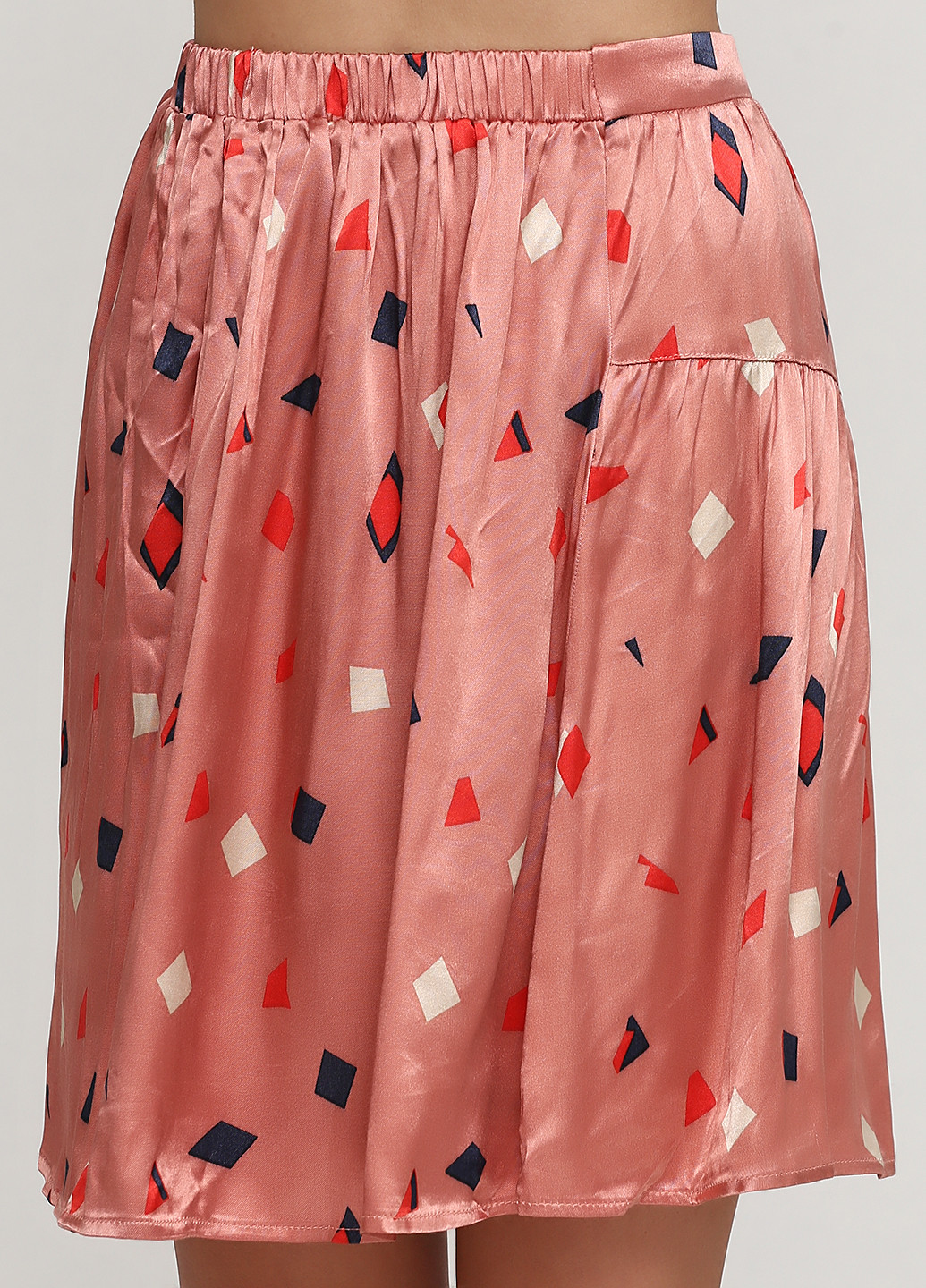 Персиковая кэжуал с рисунком юбка MSCH клешированная