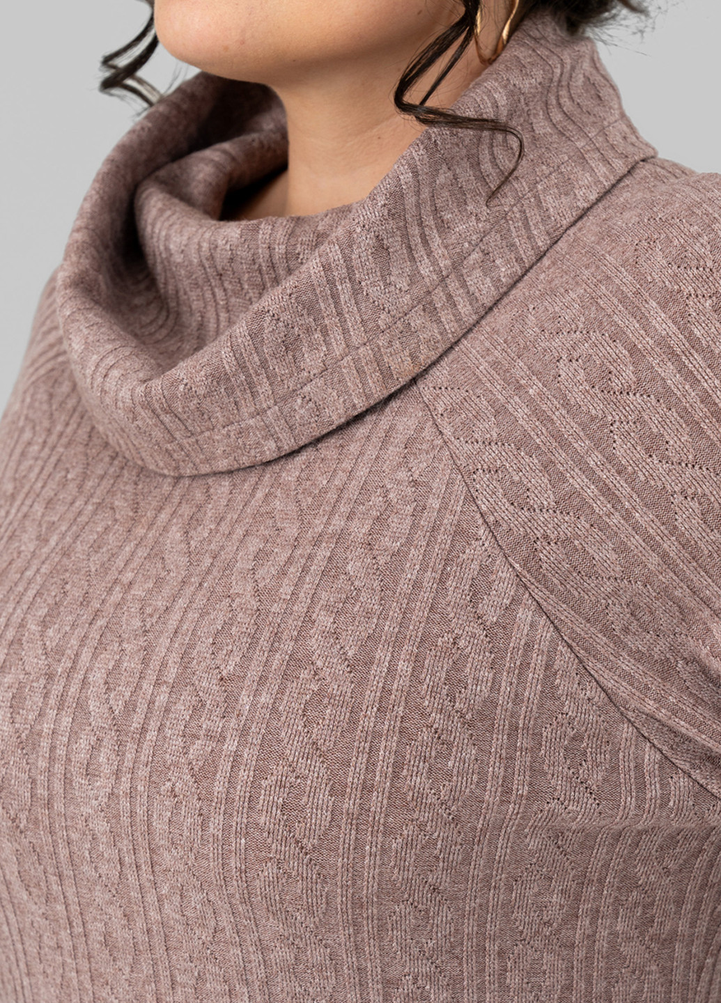 Кавова кежуал сукня сукня светр A'll Posa однотонна