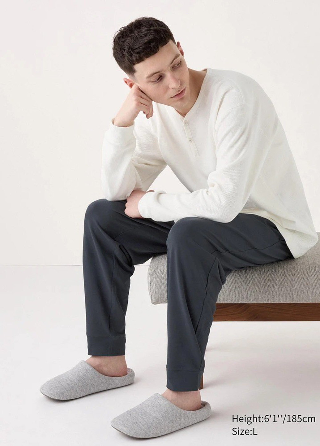 Пижама (лонгслив, брюки) Uniqlo (322455718)