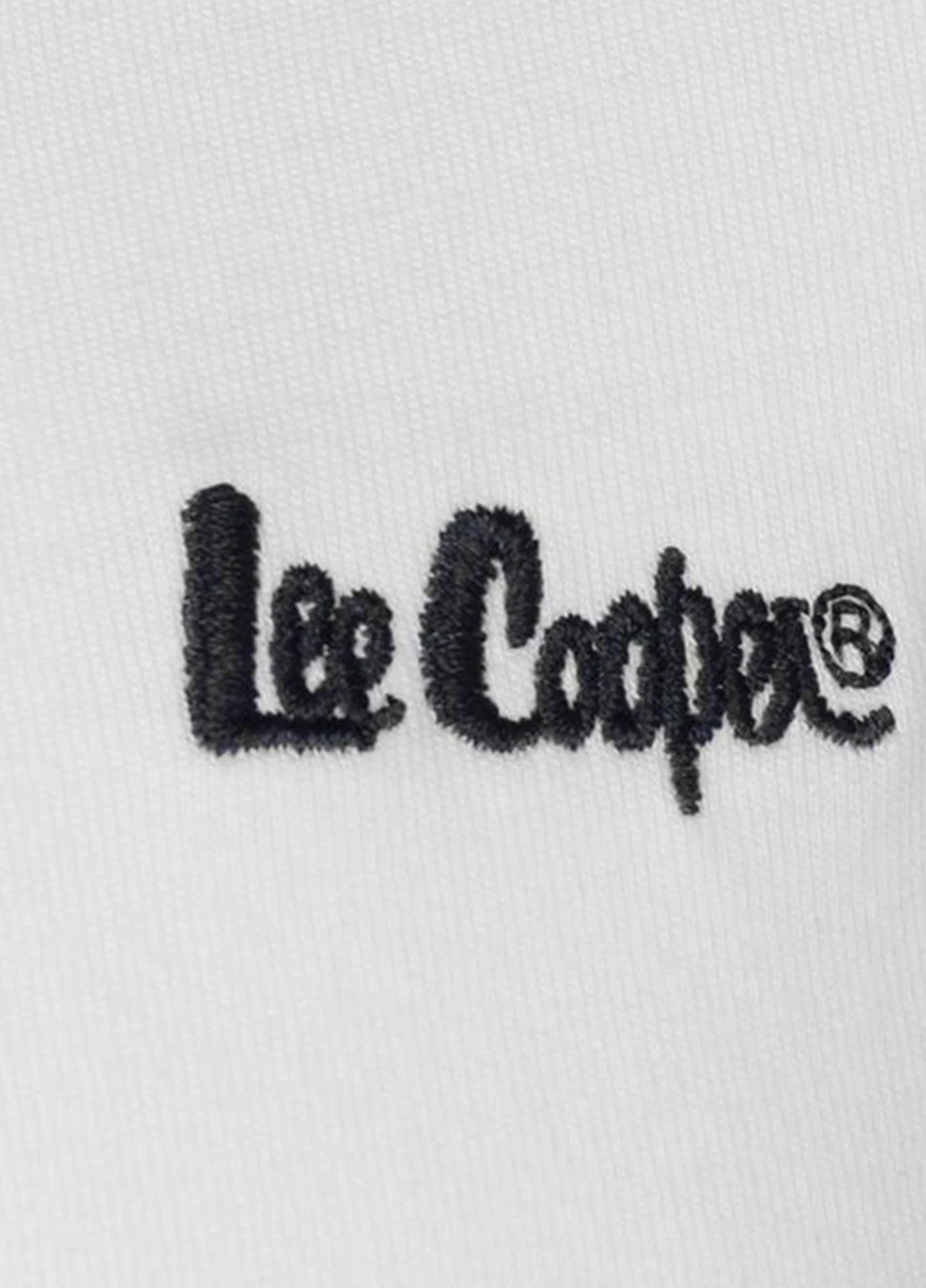 Белый демисезонный кэжуал лонгслив Lee Cooper однотонный