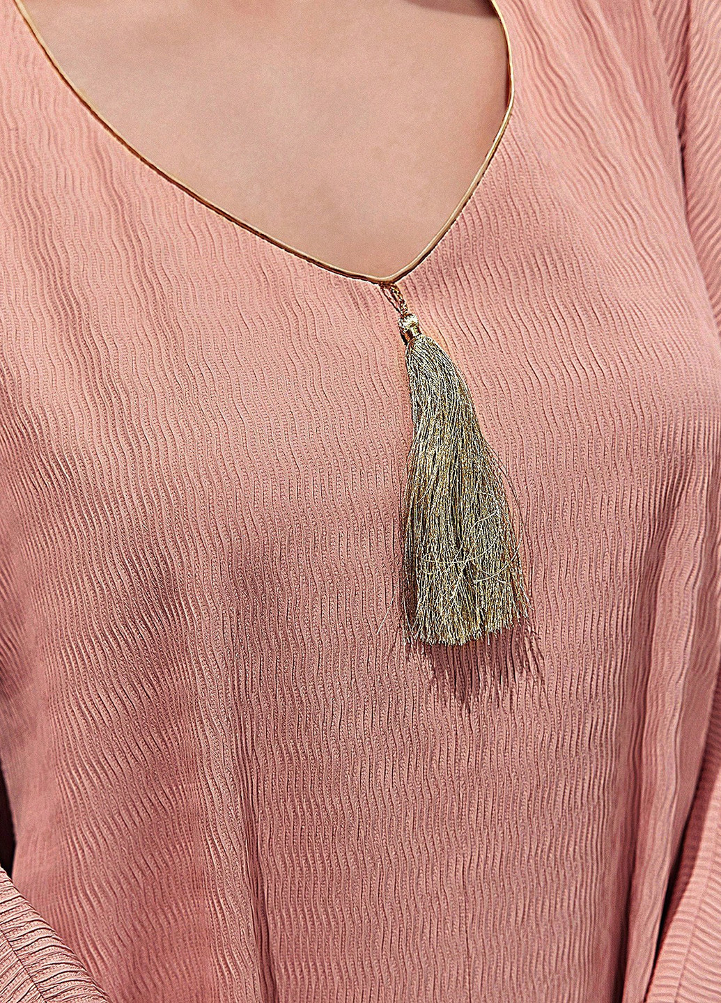 Светло-розовое кэжуал платье SHEIN однотонное