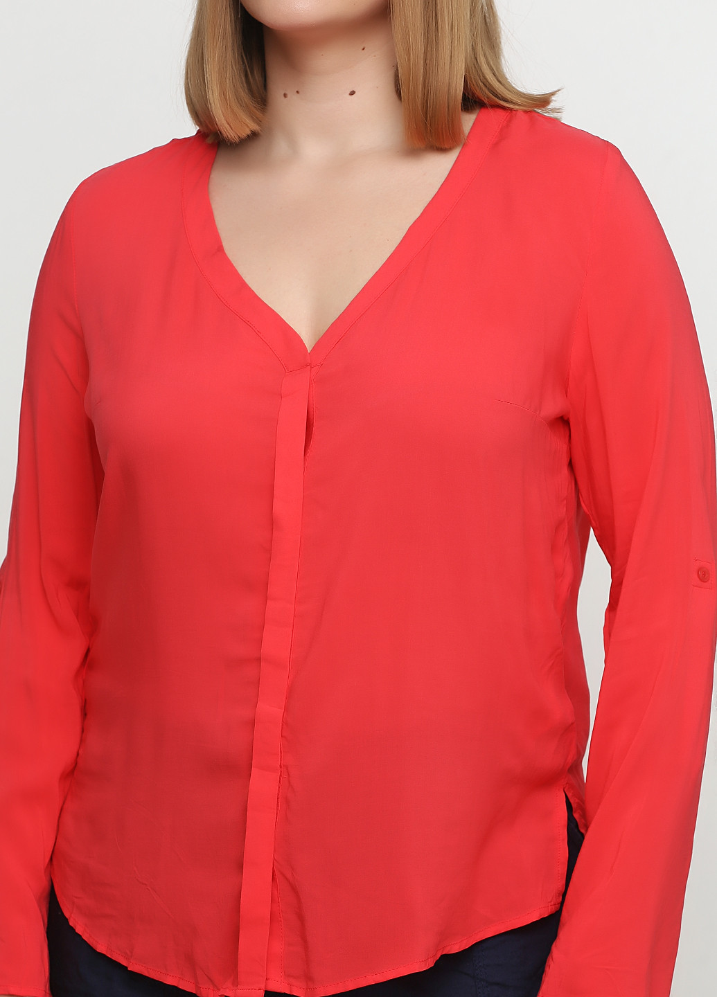Красная демисезонная блуза Jean Pascale