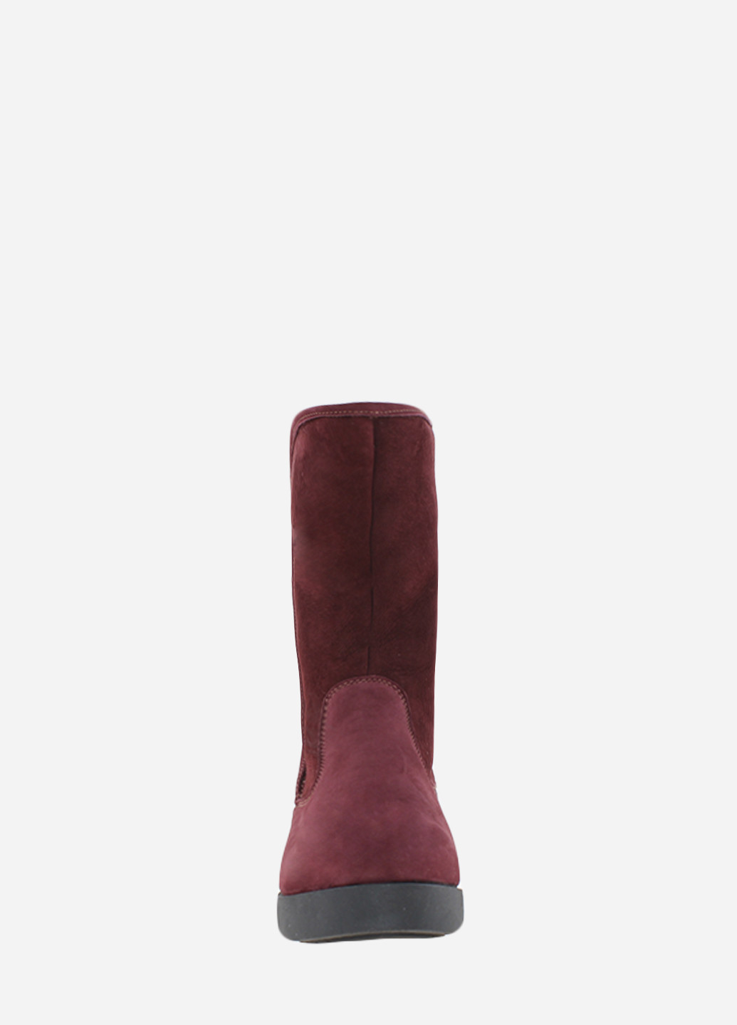 Зимние ботинки rk707 бордовый Kostas из натуральной замши, из натурального нубука