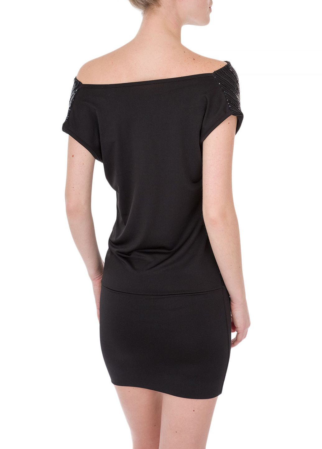 Черное вечернее платье Miss Miss однотонное