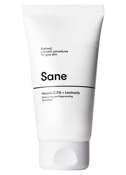 Маска для лица увлажняющая с витамином С Vitamin C 2% + Laminaria Moisturizing And Regenerating Face Mask Sane (250116030)