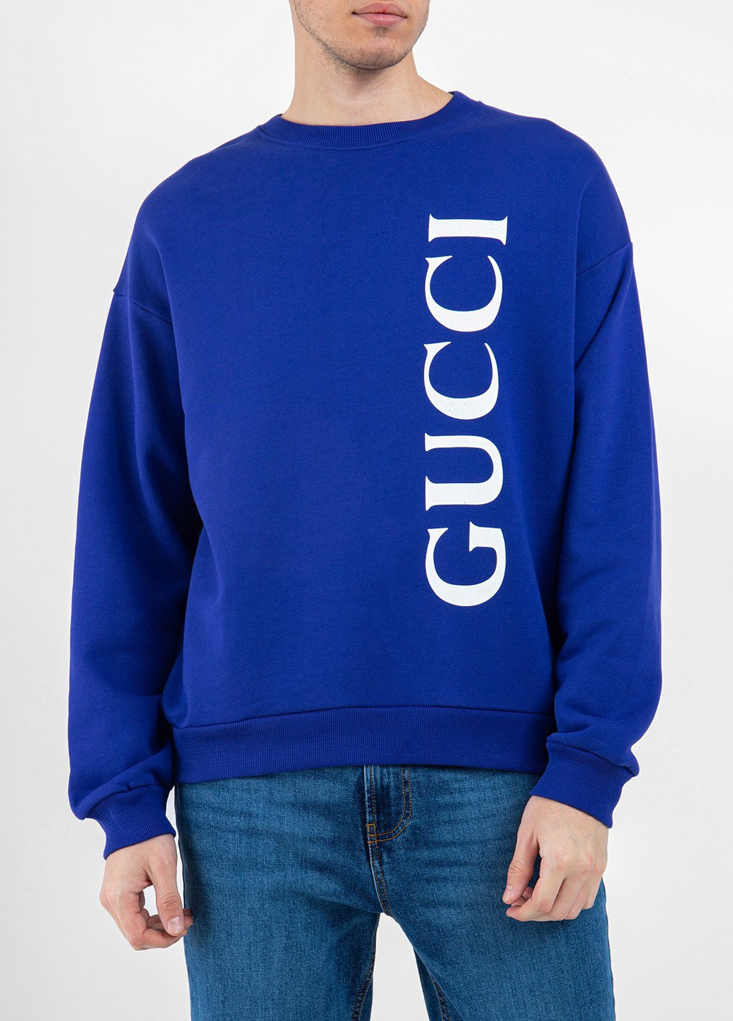 Світшот Gucci - крій однотонний фіолетовий кежуал - (220174562)