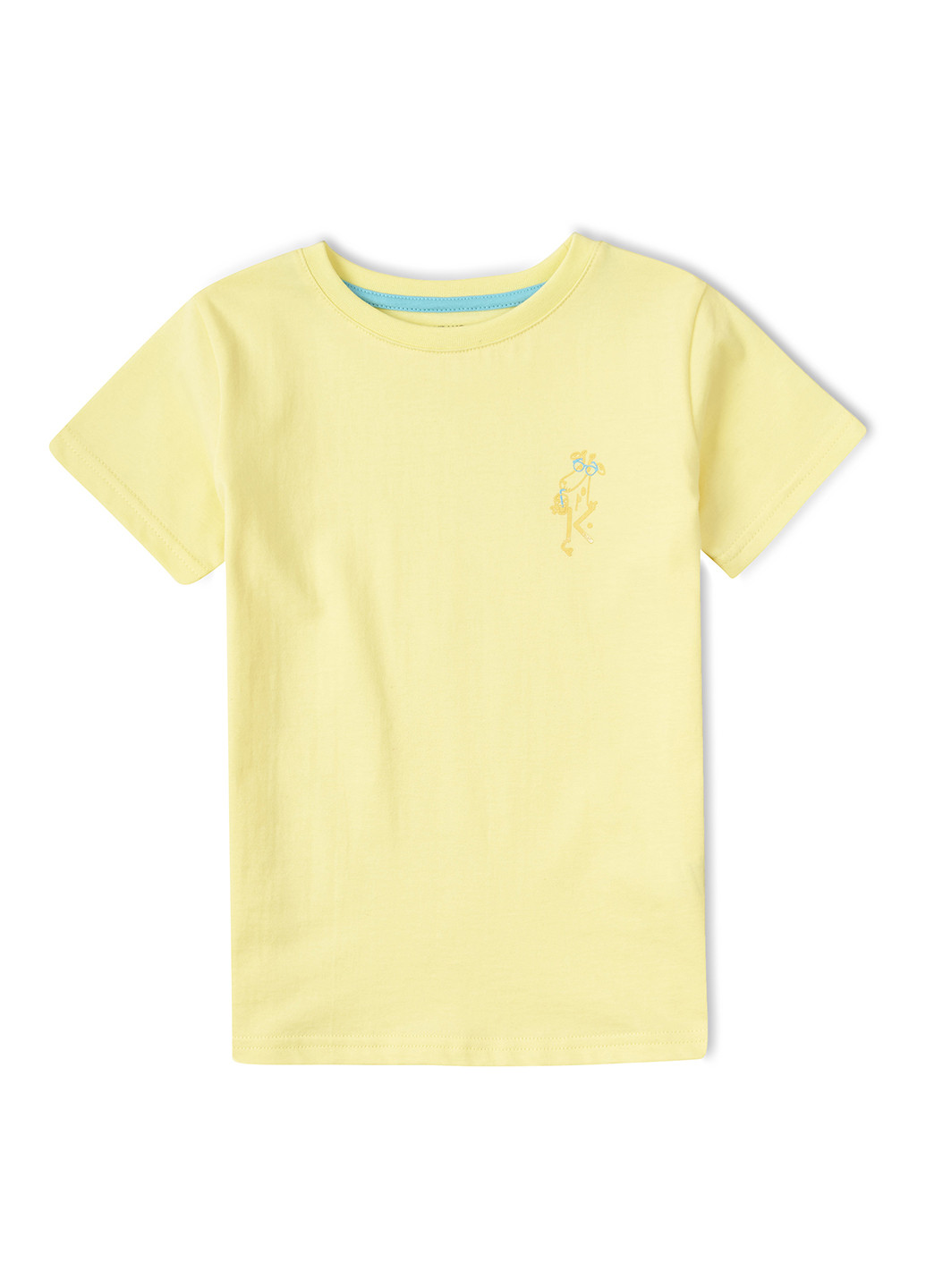 Светло-желтая летняя футболка KRAKO