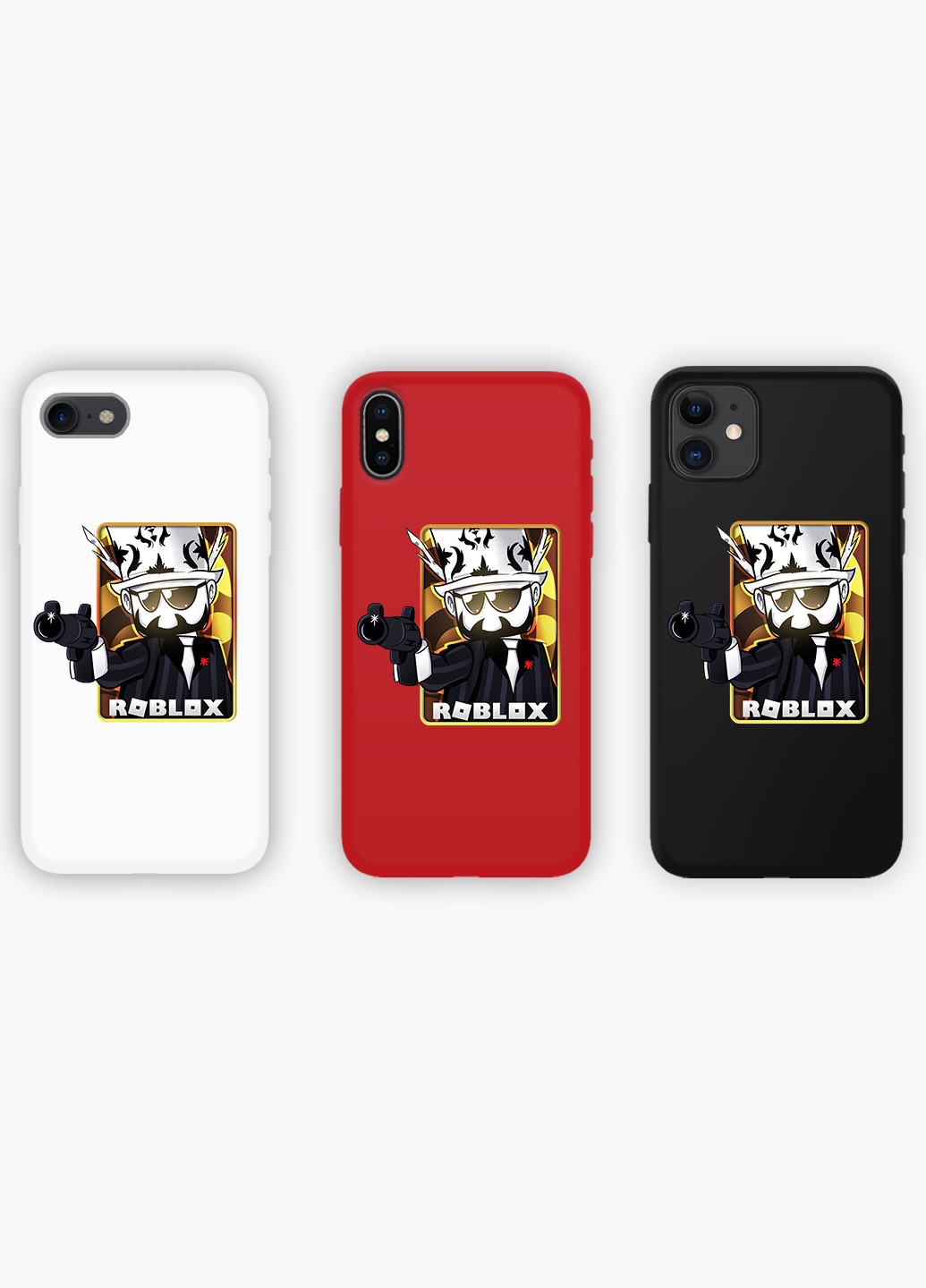 Чехол силиконовый Apple Iphone 11 Pro Роблокс (Roblox) Белый (9231-1222) MobiPrint (219356182)