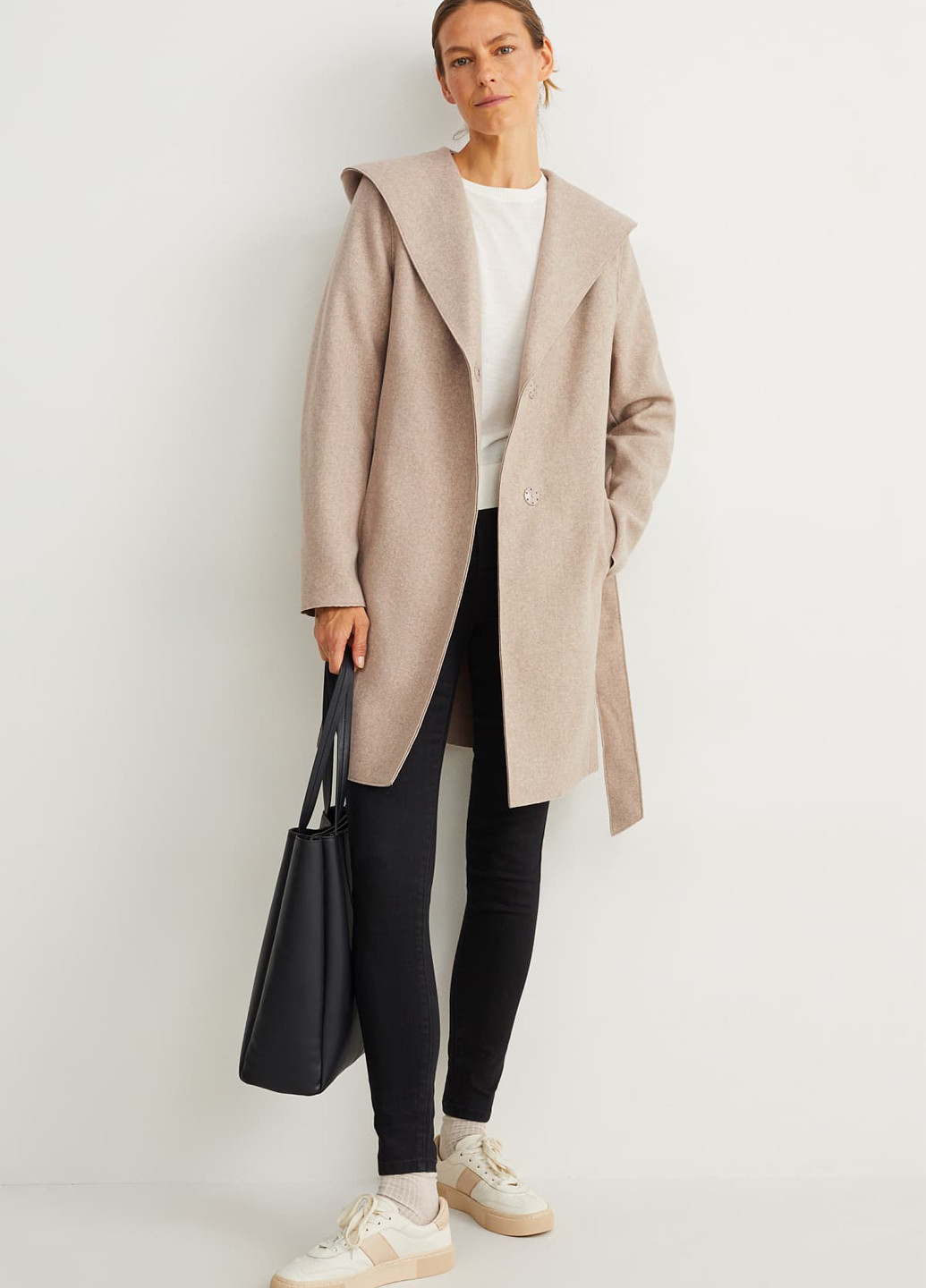 Бежевое демисезонное Пальто C&A