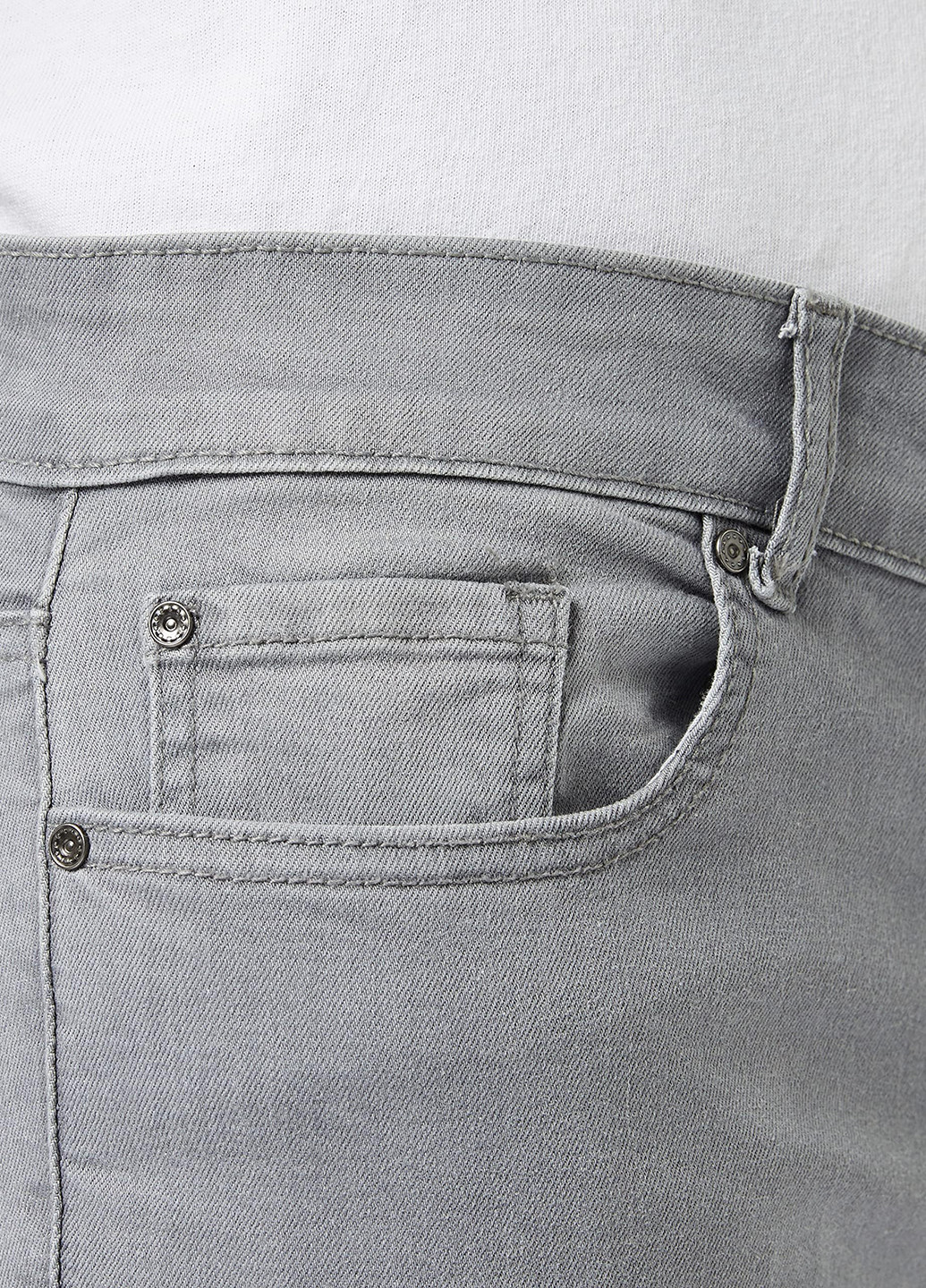 Серые демисезонные зауженные джинсы Ze ENZO 989