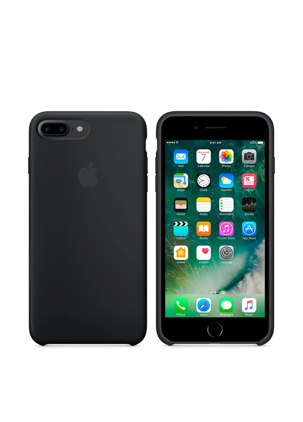Чохол Silicone case for iPhone 8 Plus / 7 Plus black Apple (98445825)