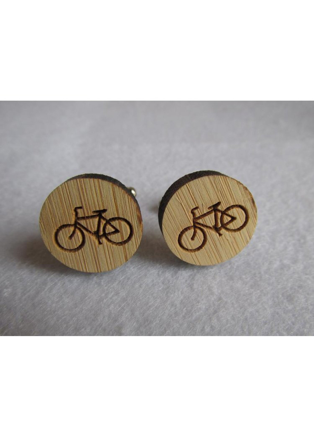 Деревянные запонки Велосипед Handmade (193412002)