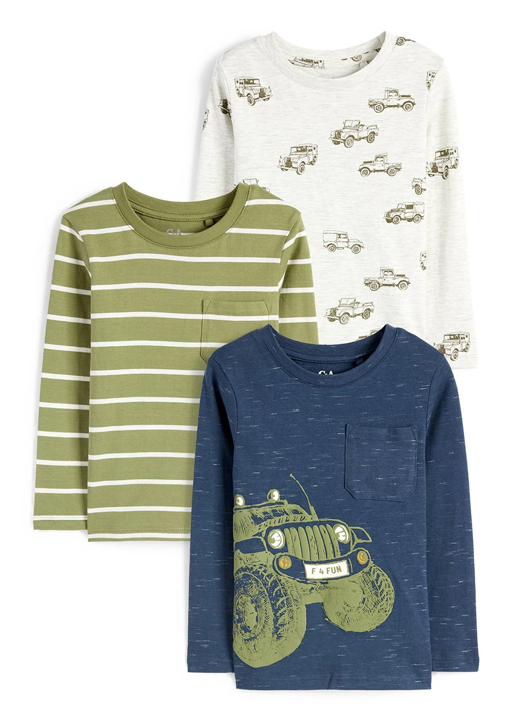 Лонгслів (3 шт.) C&A (352190309)