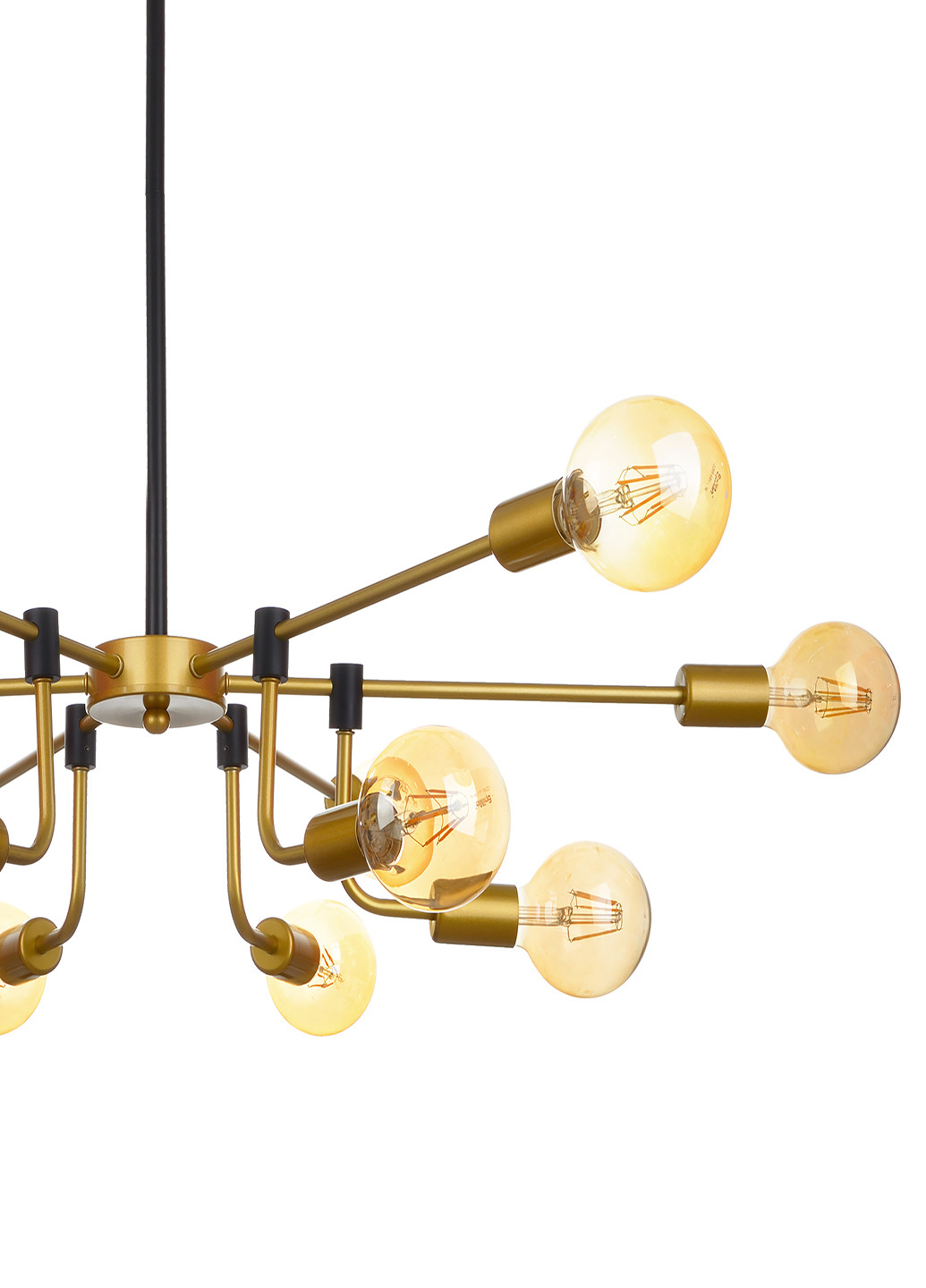 Люстра на 12 лампочок BR-01 621S/12 E27 BK/G Brille (251891826)