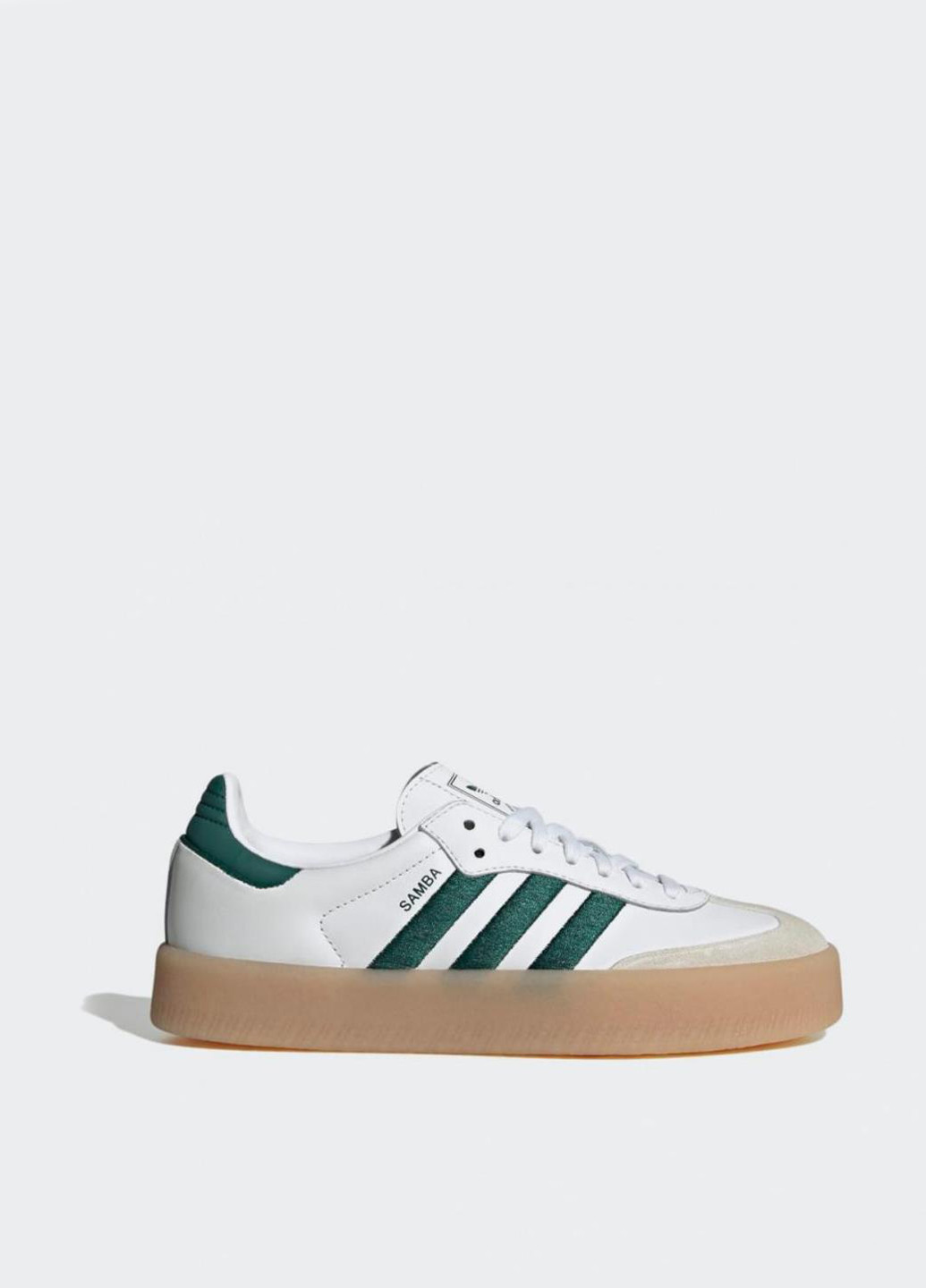Кроссовки ID0440 adidas Sambae White Collegiate Green Gum белые демисезоны (317223845)