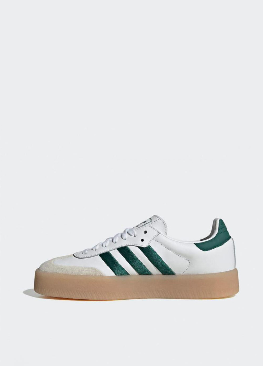 Кроссовки ID0440 adidas Sambae White Collegiate Green Gum белые демисезоны (317223845)