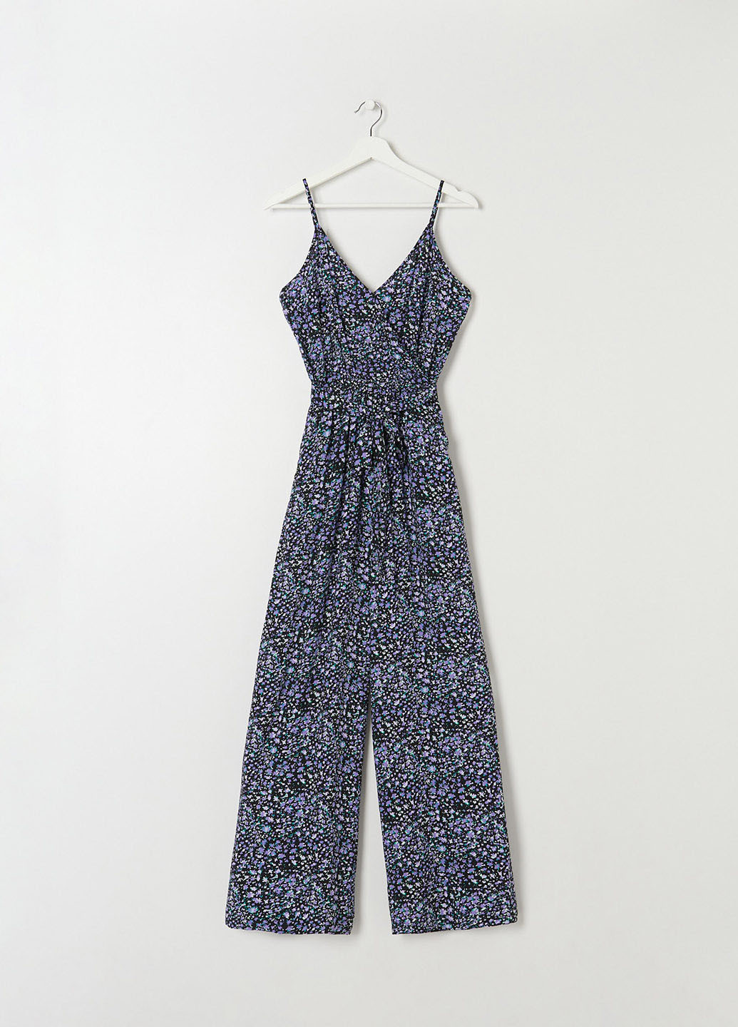 Комбінезон Sinsay комбінезон-брюки квітковий чорний кежуал віскоза