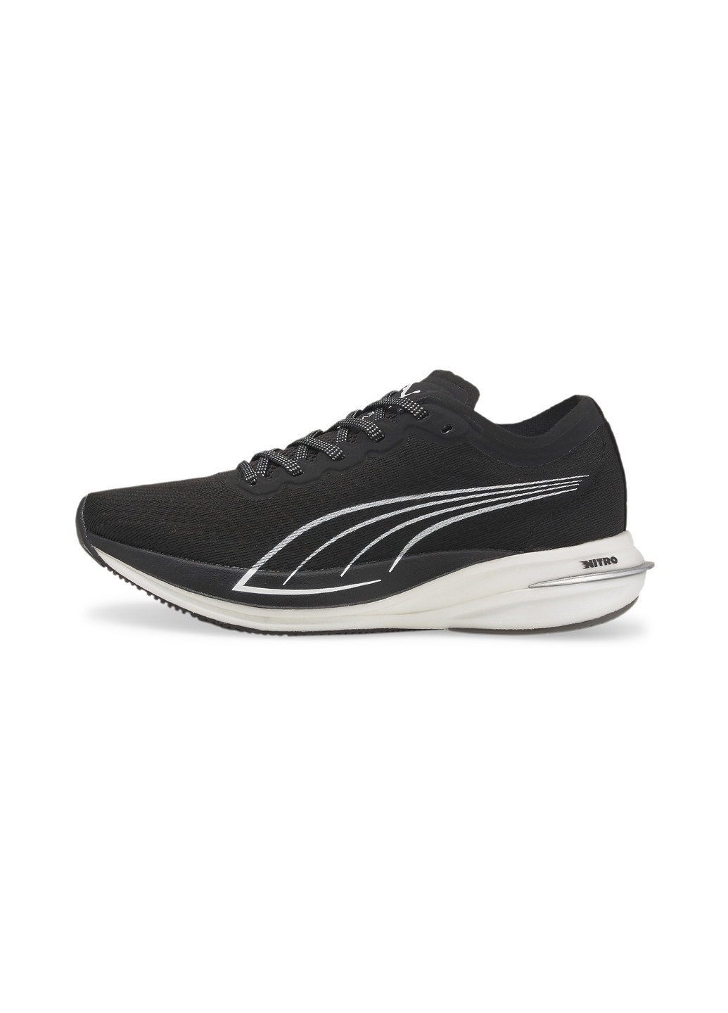 Кросівки DEVIATE NITRO Women's Running Shoes Puma чорні всесезони (255698320)